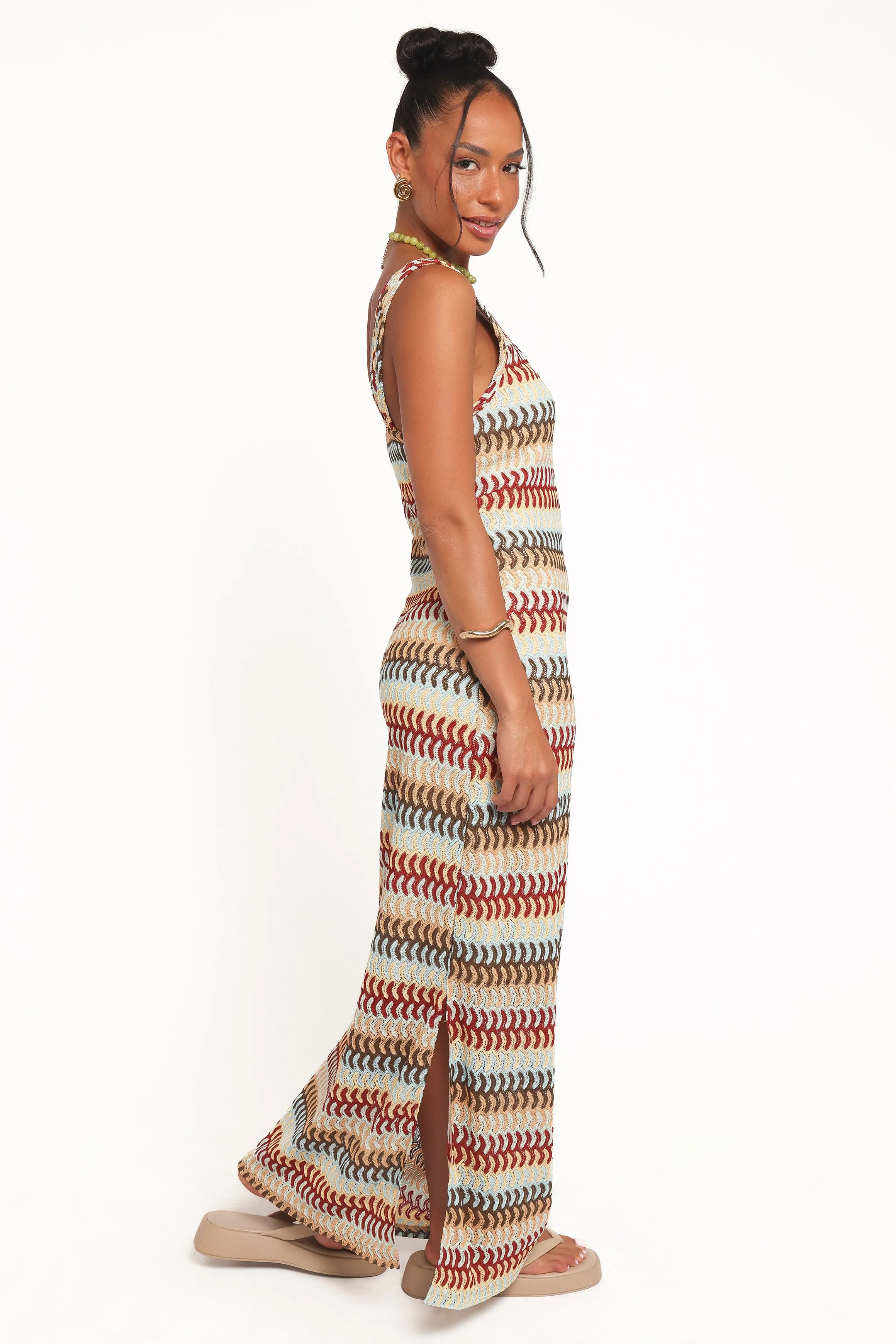 Sommer Midi Dress - Multi Stripe sold by Petal & Pup product image thumbnail 4