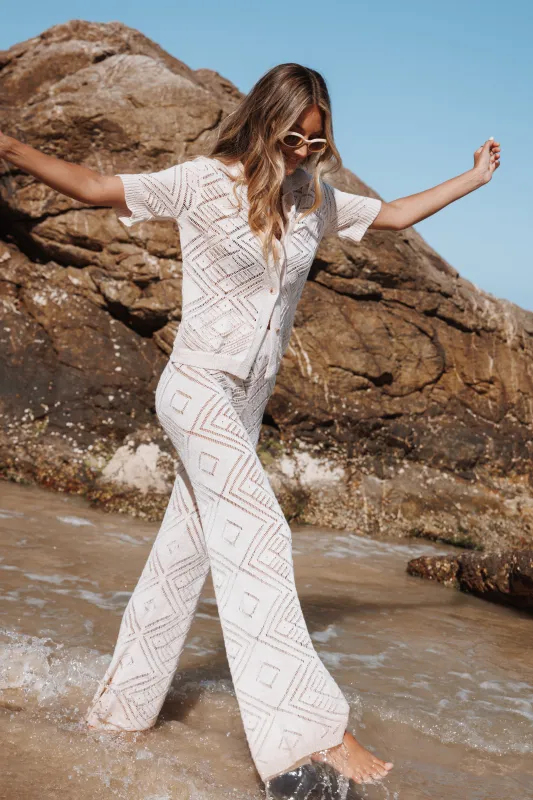 Briony Knit Pant Set - Cream sold by Petal & Pup