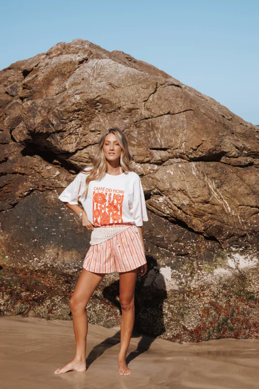 Caffe Dei Fiori Tee - Pink sold by Petal & Pup