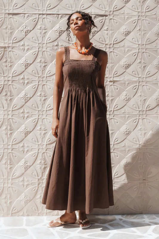 Alandra Maxi Dress - Brown sold by Petal & Pup