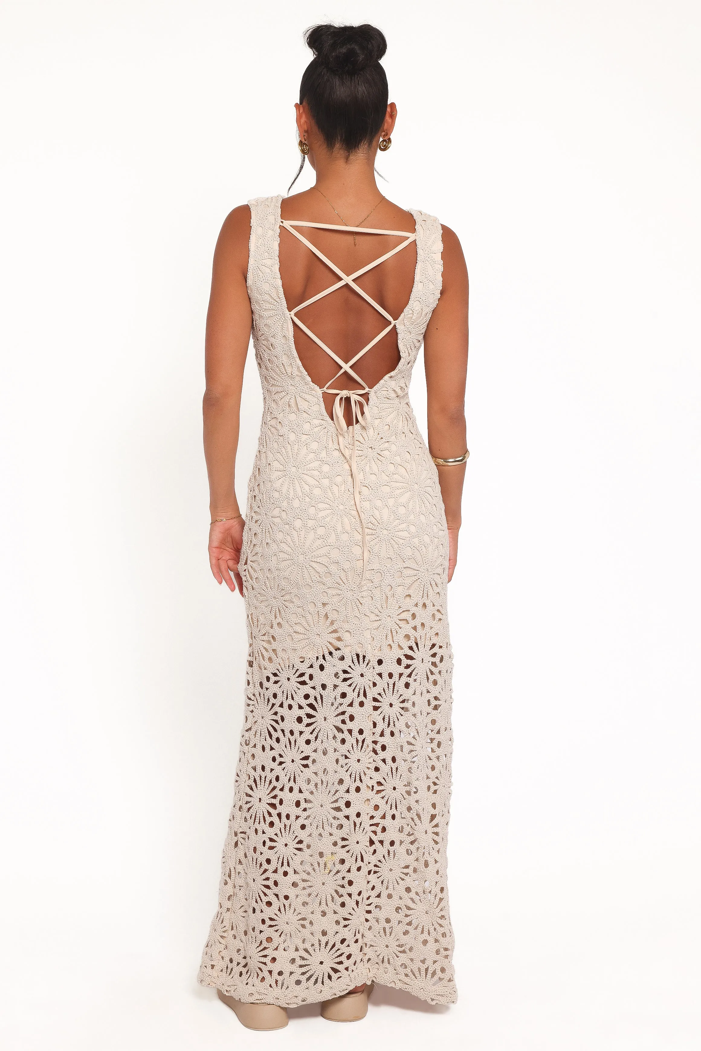 Carlene Maxi Dress - Natural sold by Petal & Pup product image thumbnail 5