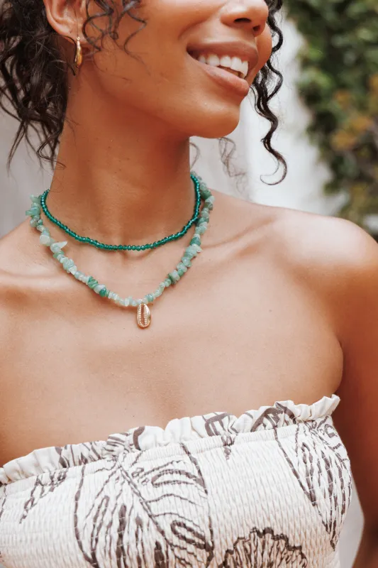 Aquaria Necklace Set - Green sold by Petal & Pup