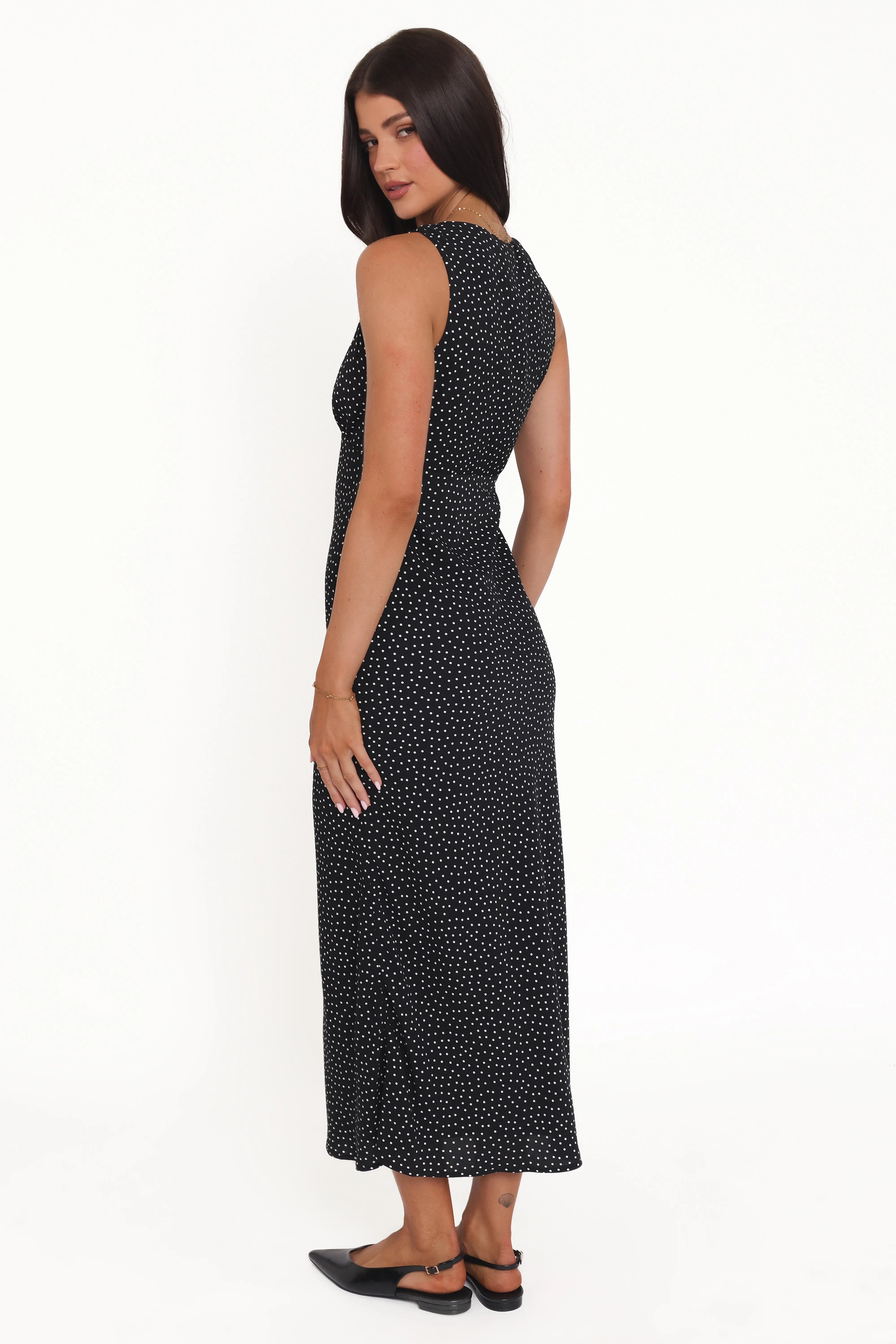 Mirae Maxi Dress - Black Polka Dot sold by Petal & Pup product image thumbnail 5