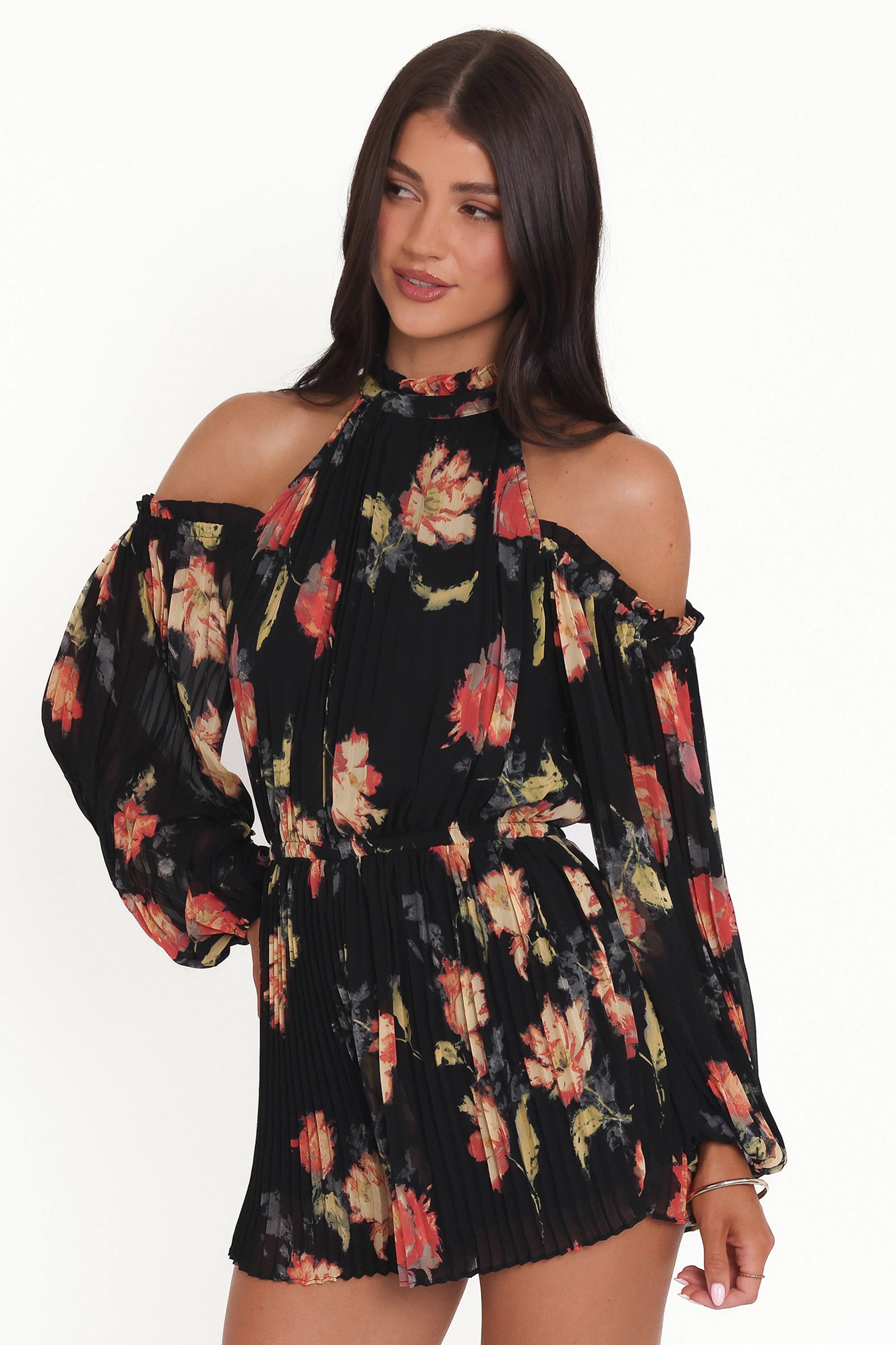 Hillary Romper - Black Floral sold by Petal & Pup product image thumbnail 4