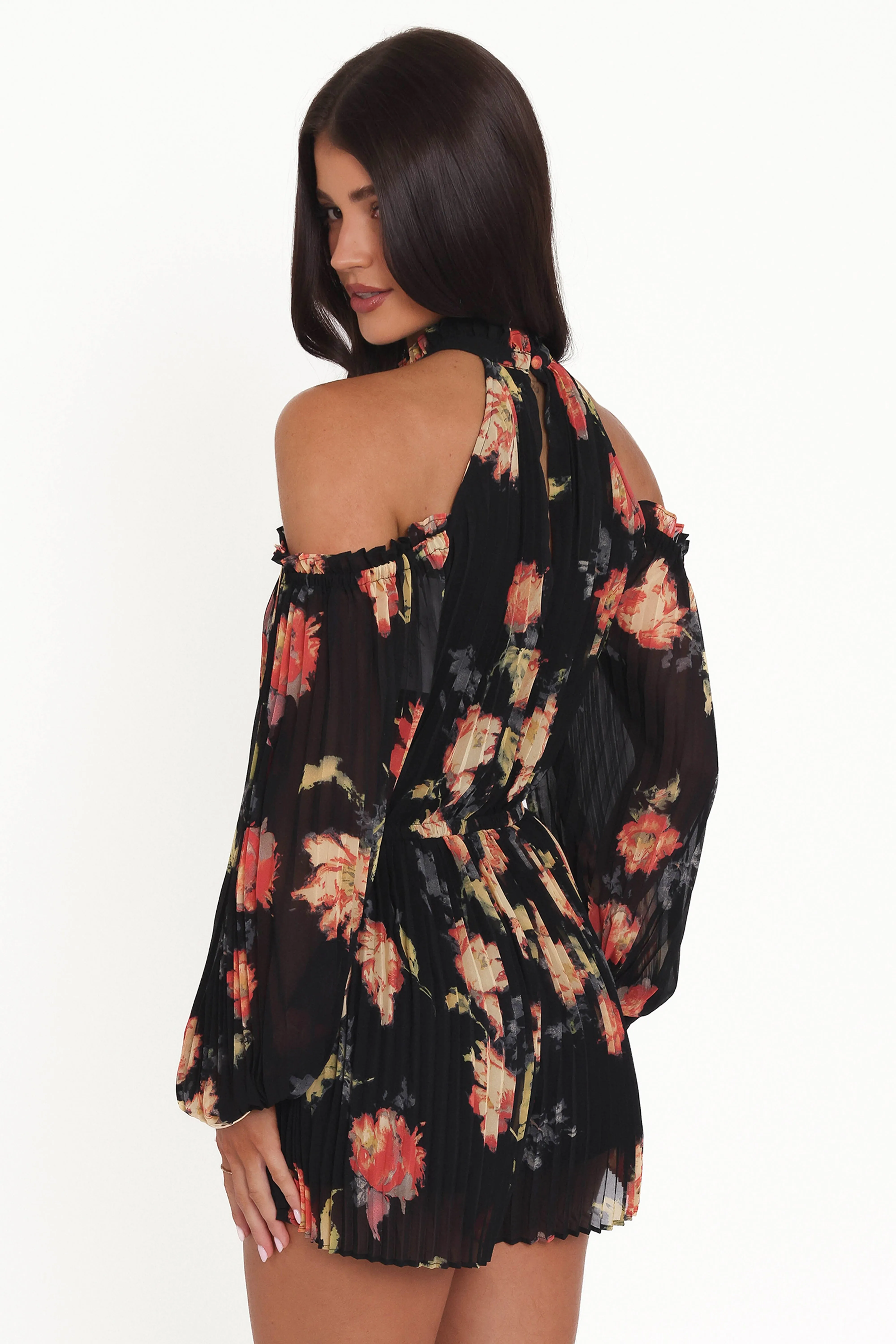 Hillary Romper - Black Floral sold by Petal & Pup product image thumbnail 5