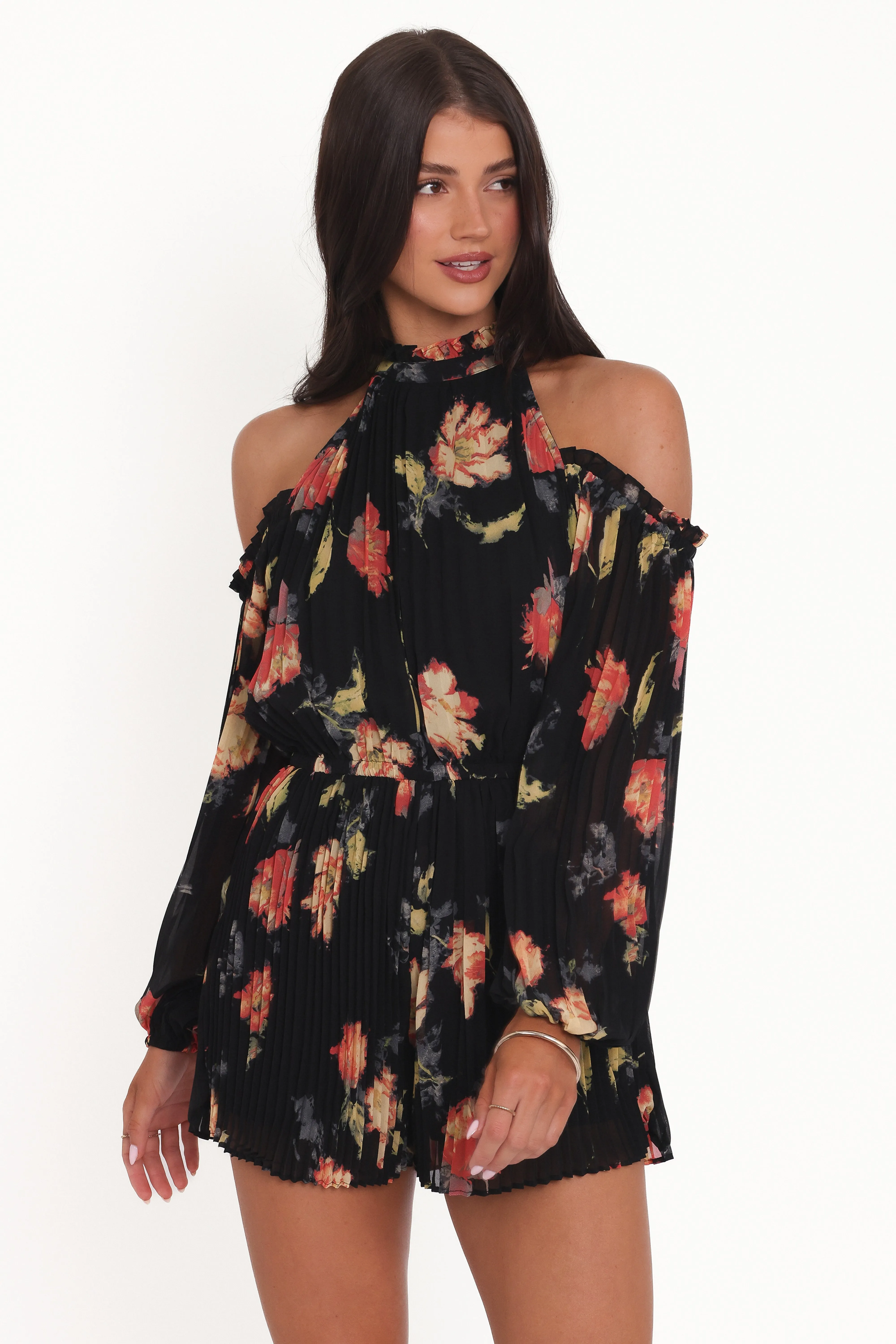 Hillary Romper - Black Floral sold by Petal & Pup product image thumbnail 2