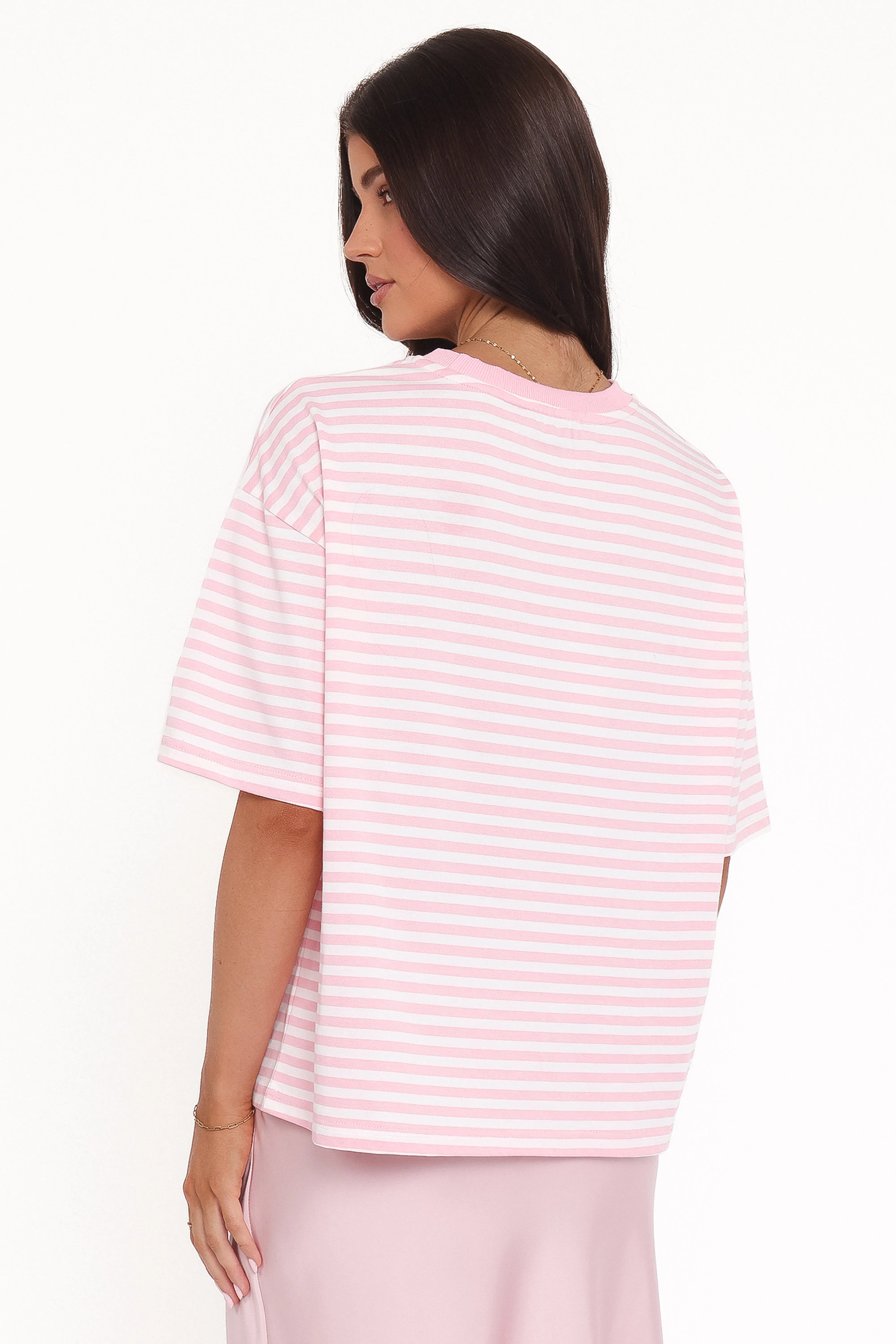 Marly Je T'Aime Tee - Pink Stripe sold by Petal & Pup product image thumbnail 5