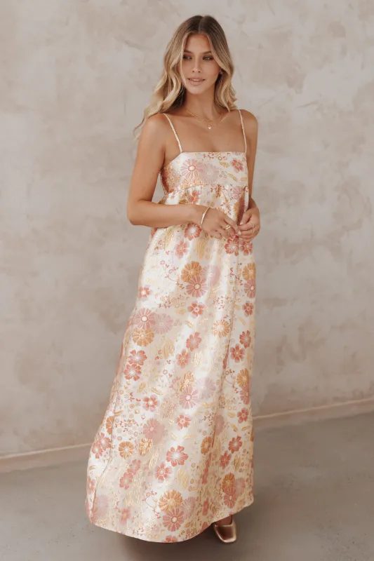 Yasmine Maxi Dress - Pink Floral sold by Petal & Pup