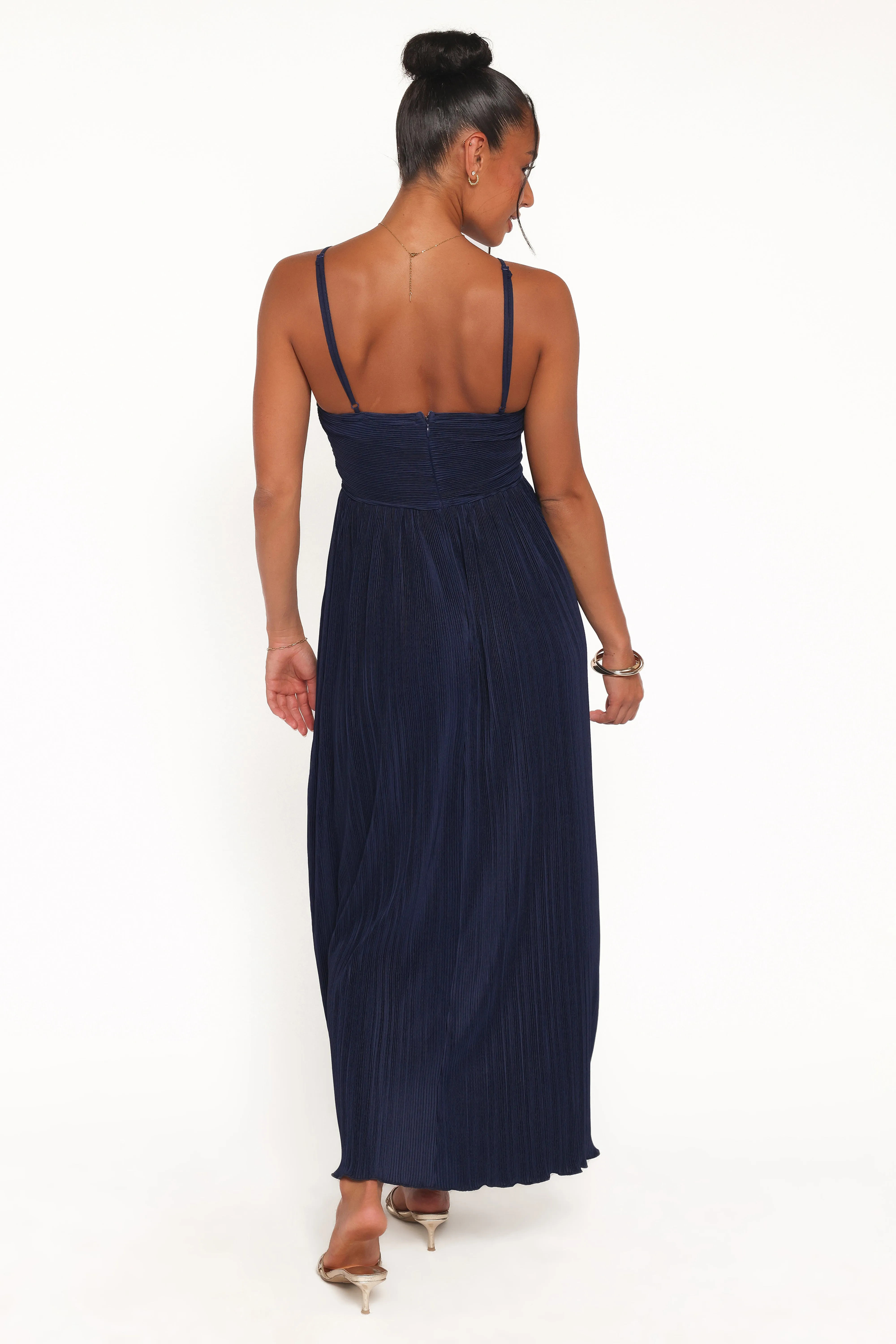 Polly Halterneck Maxi Dress - Navy sold by Petal & Pup product image thumbnail 4