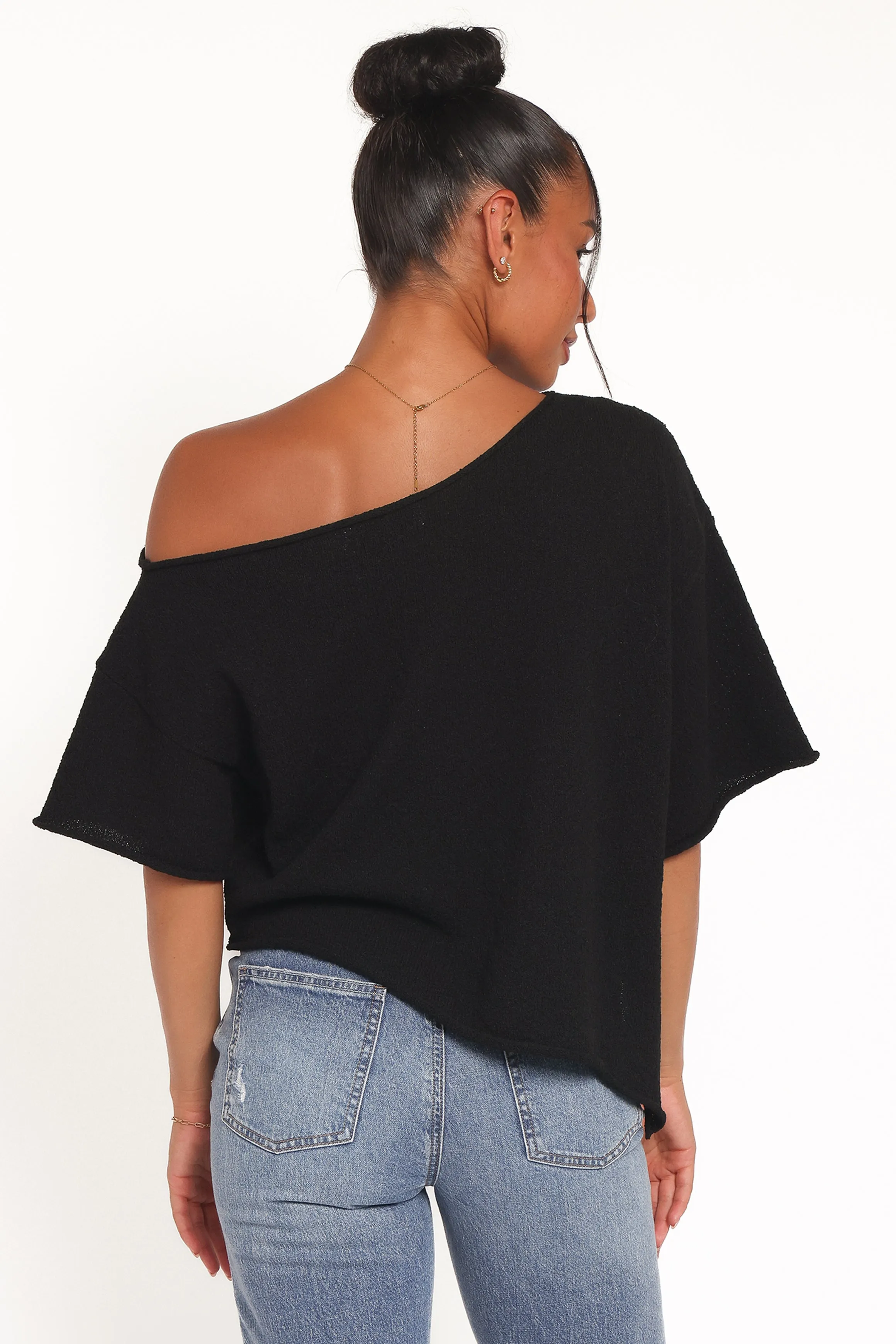 Ardena Boucle Knit Top - Black sold by Petal & Pup product image thumbnail 4