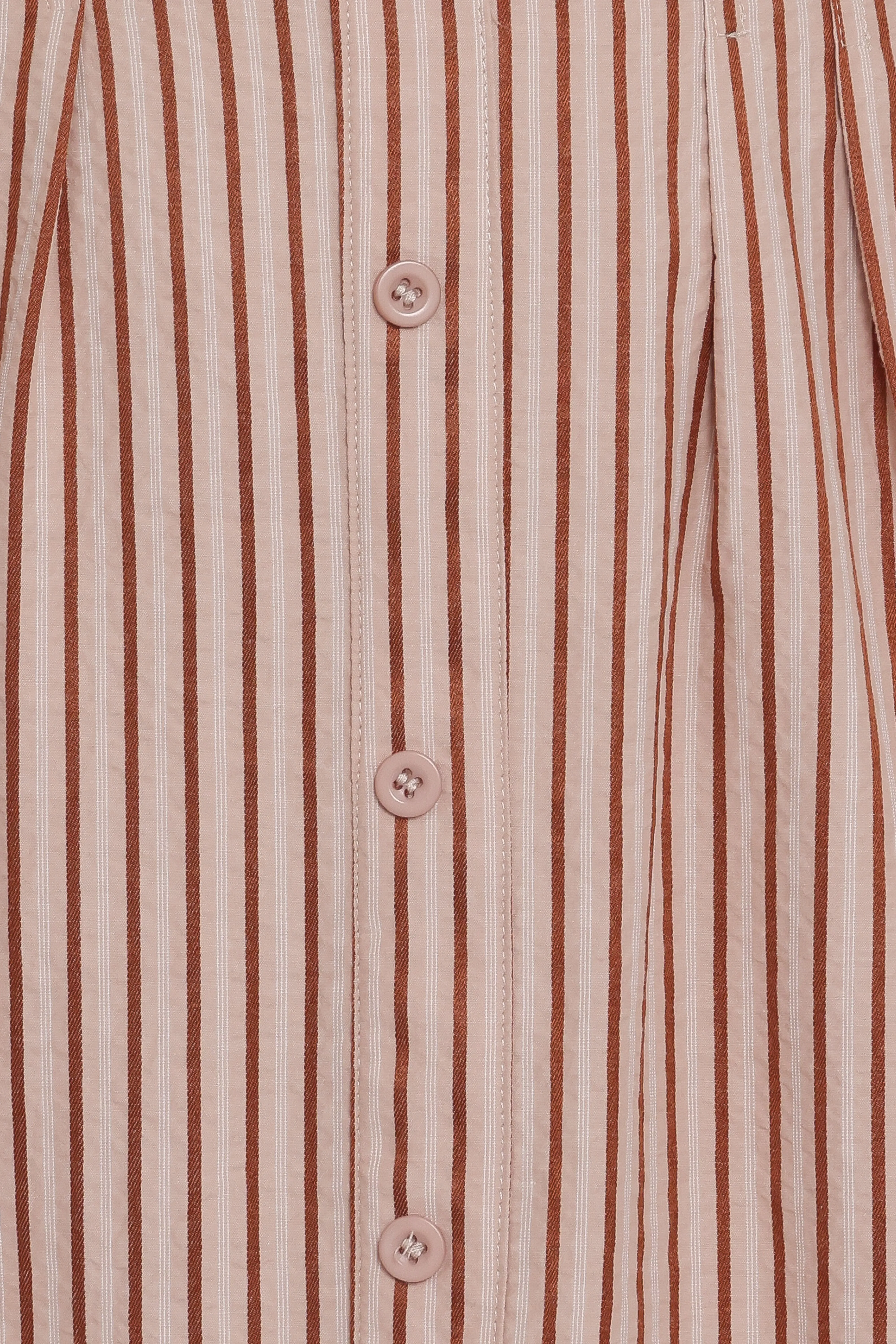 Eilis Short Sleeve Button Down Maxi Dress - Brown Stripe sold by Petal & Pup product image thumbnail 5