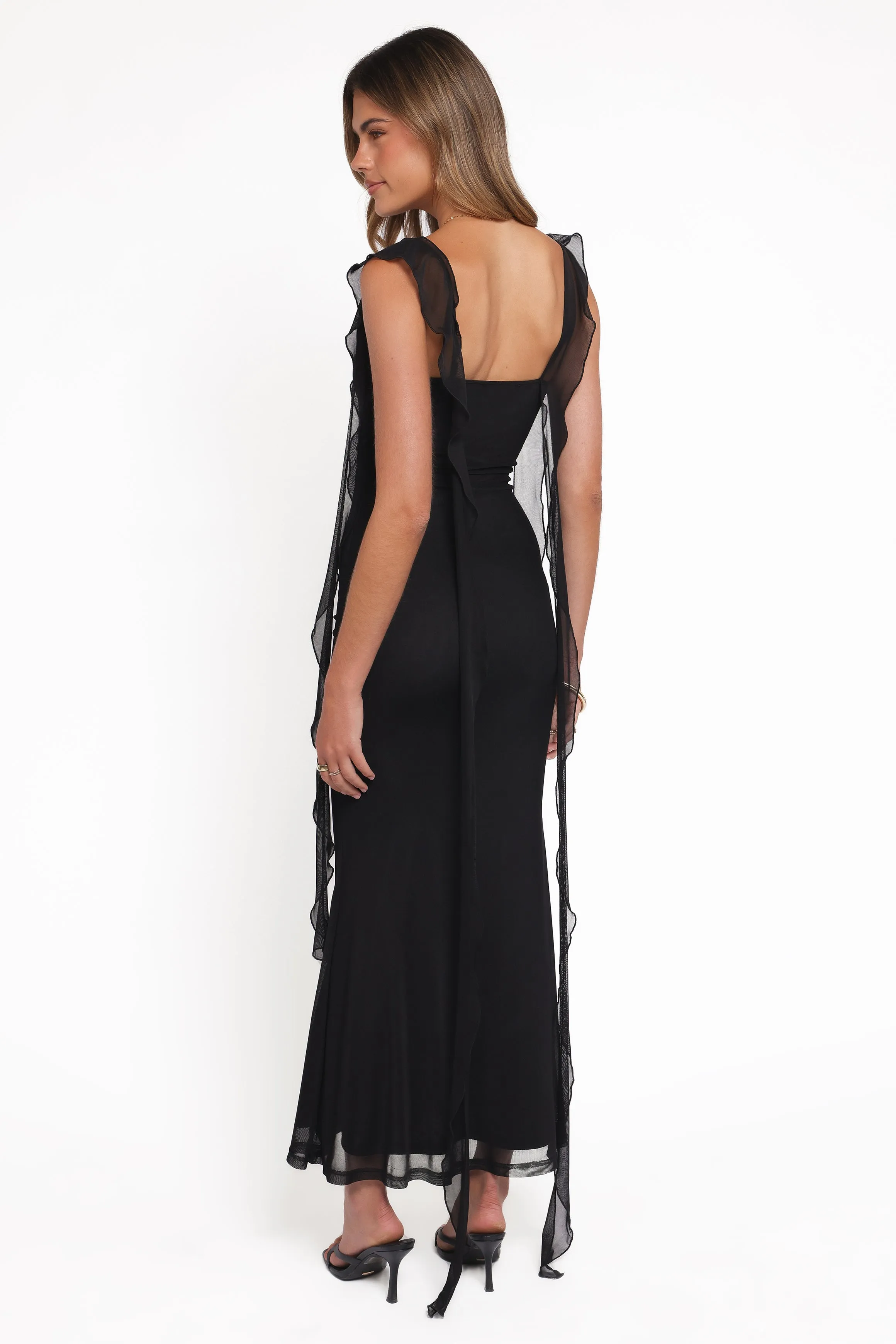 Chiara Maxi Dress - Black sold by Petal & Pup product image thumbnail 4