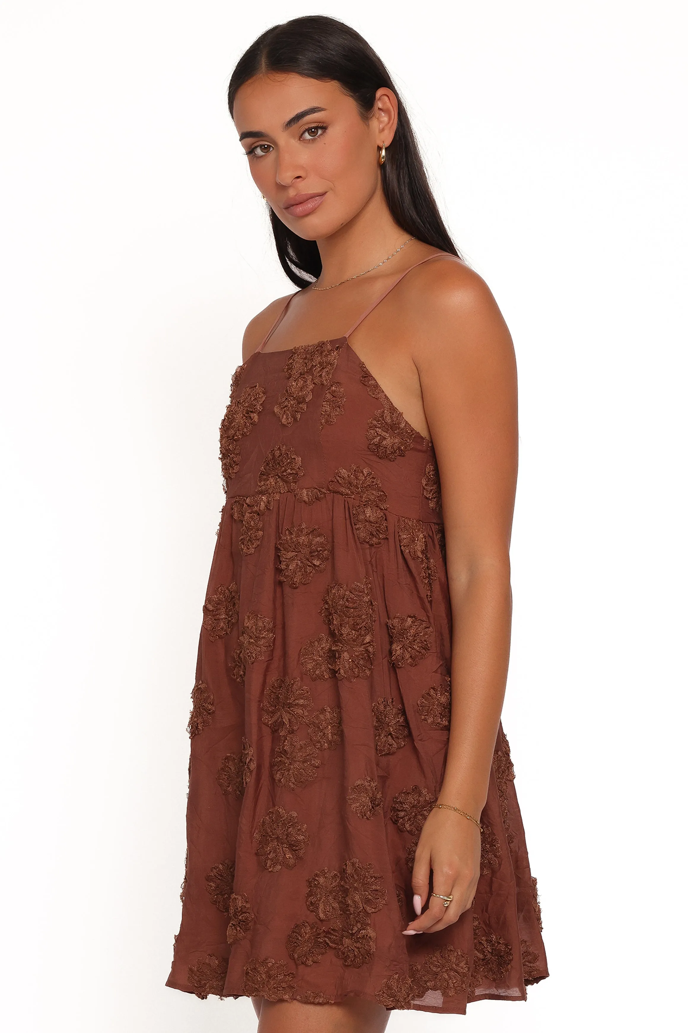 Giana Mini Dress - Brown sold by Petal & Pup product image thumbnail 3