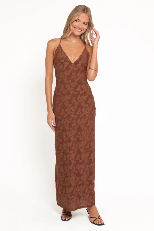 Araminta Maxi Dress - Brown sold by Petal & Pup