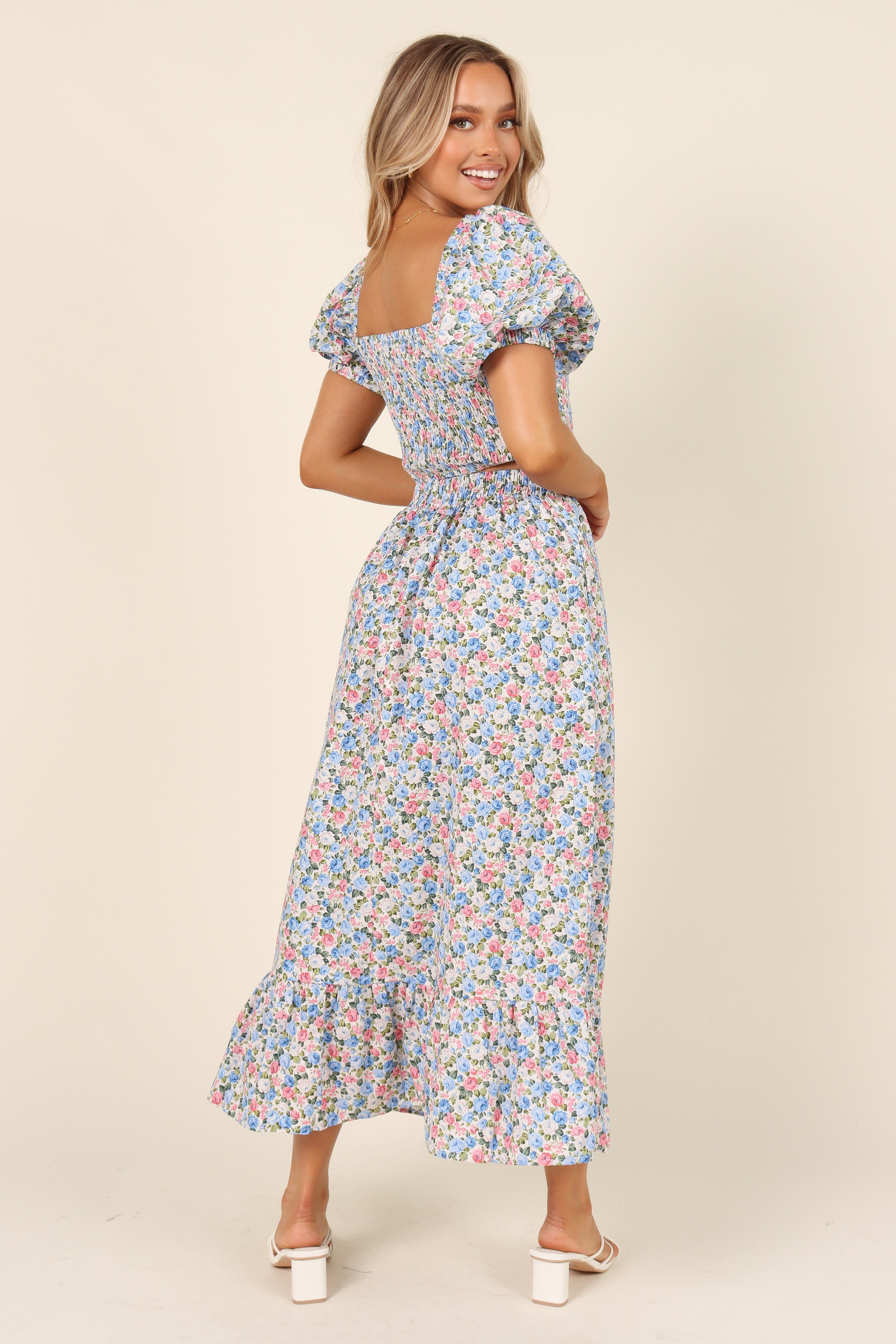 Fleur Skirt - Blue Floral sold by Petal & Pup product image thumbnail 5