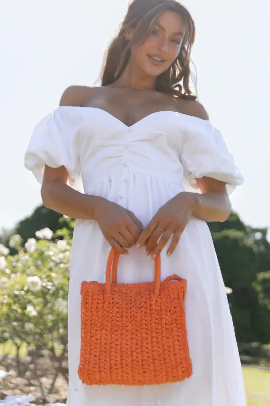 Bridget Crossbody Bag - Orange sold by Petal & Pup