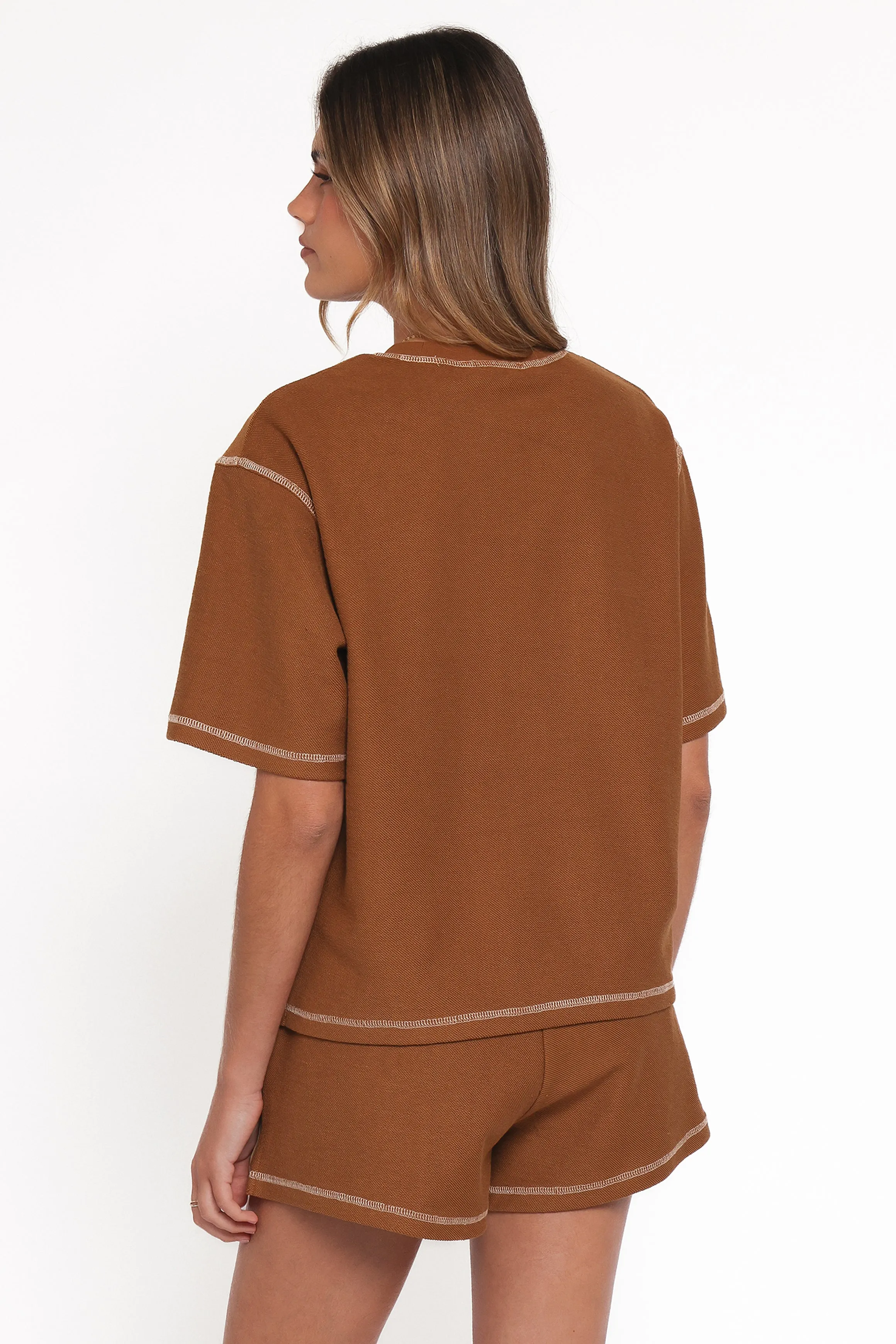 Melody Knit Short Set - Chocolate sold by Petal & Pup product image thumbnail 4