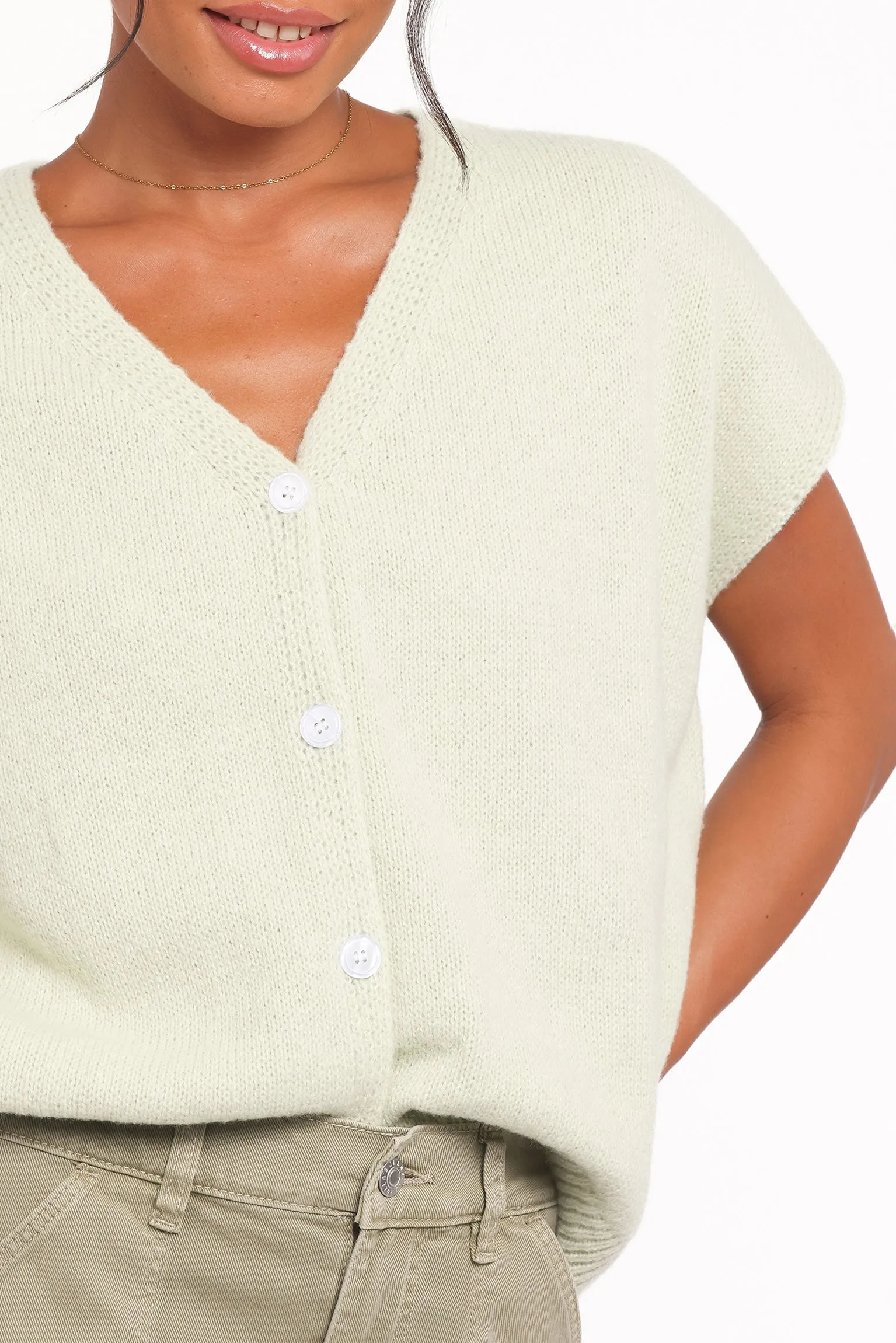 Mariana Knit Vest - Sage sold by Petal & Pup product image thumbnail 2