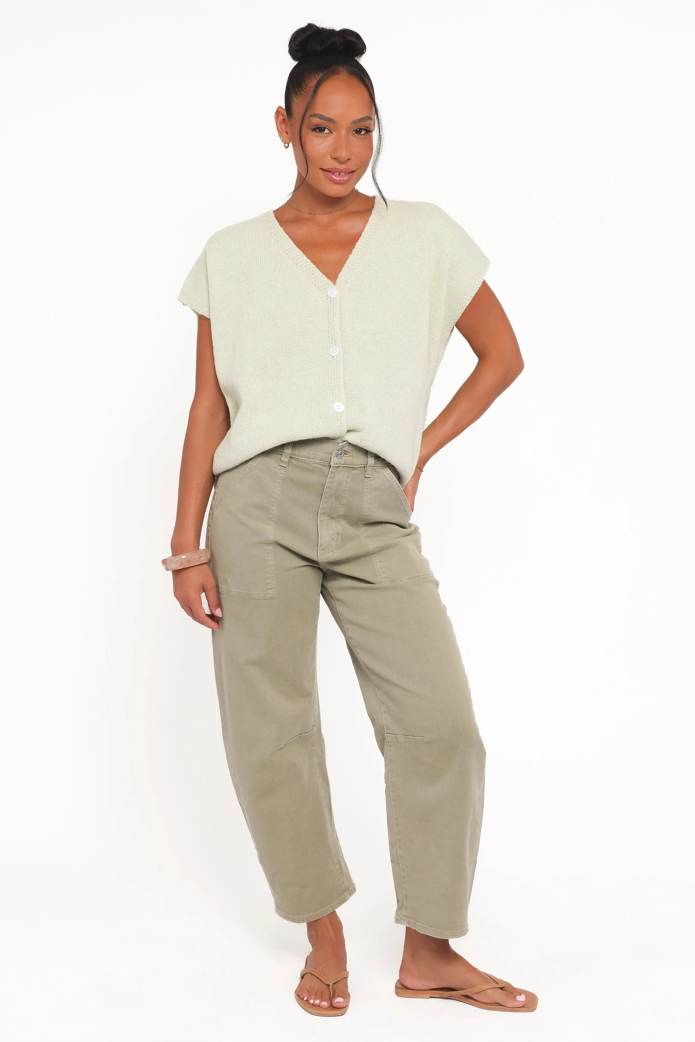 Mariana Knit Vest - Sage sold by Petal & Pup product image thumbnail 5