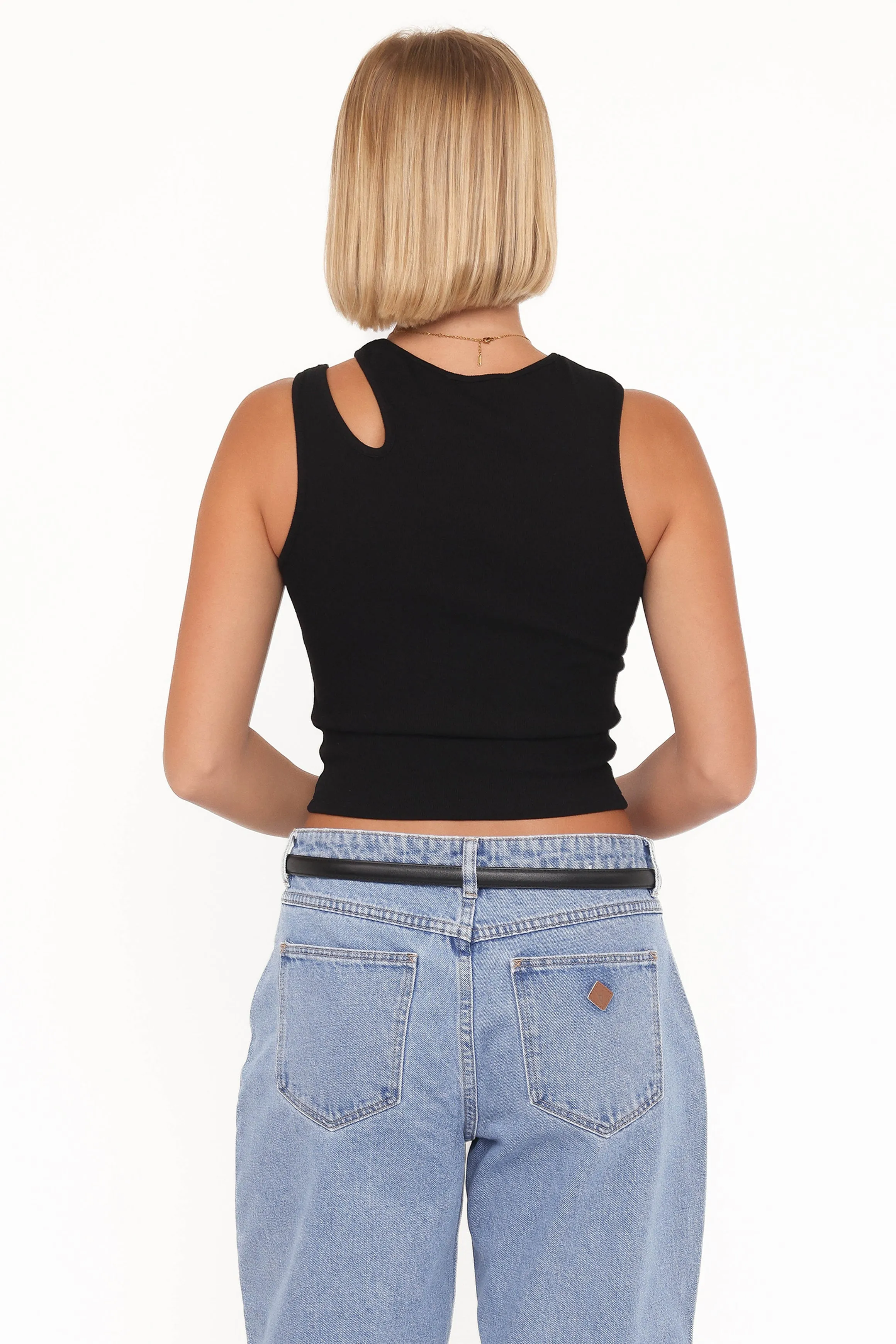 Elira Cut Out Tank - Black sold by Petal & Pup product image thumbnail 4