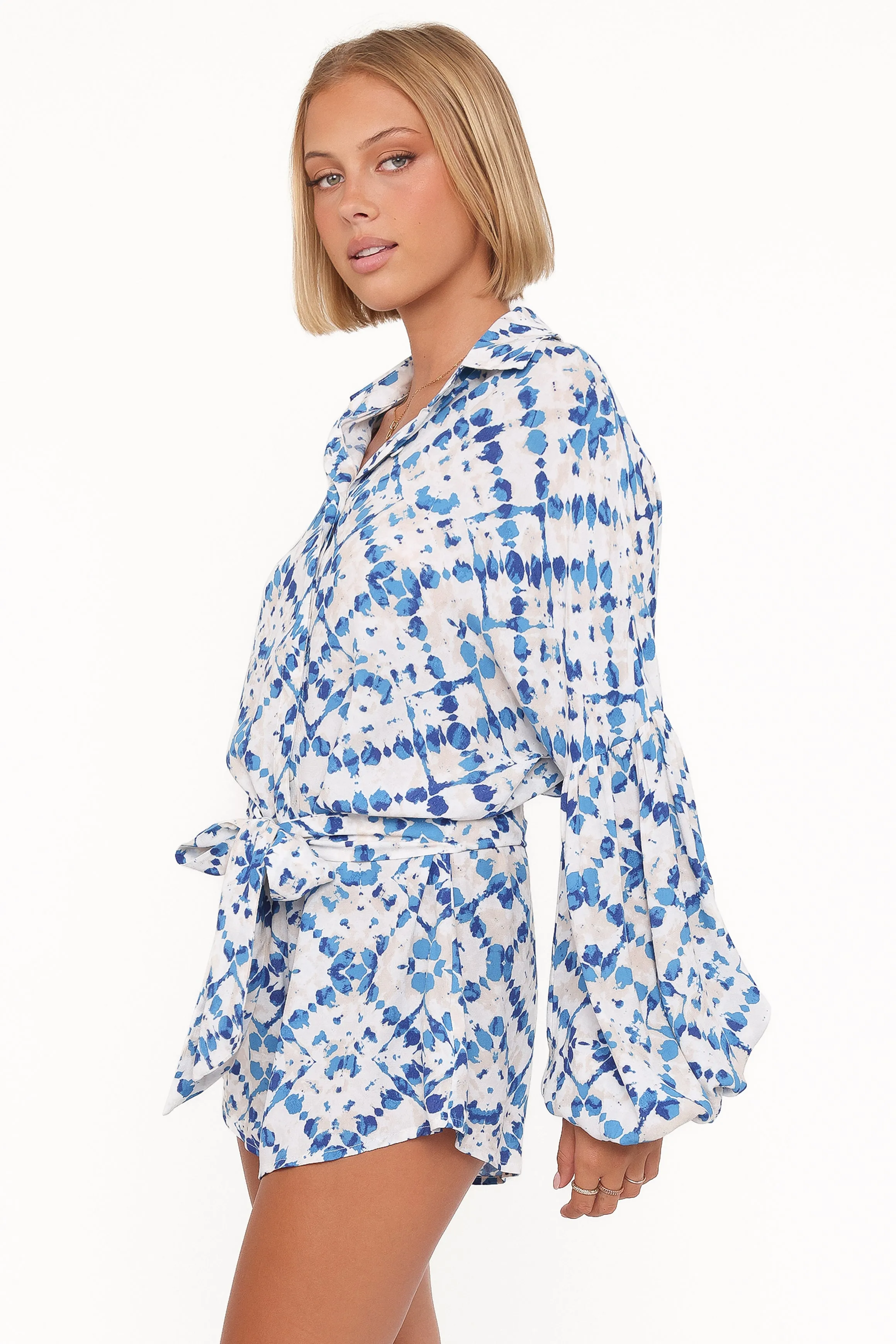 Tansy Romper - Blue Diamond sold by Petal & Pup product image thumbnail 3