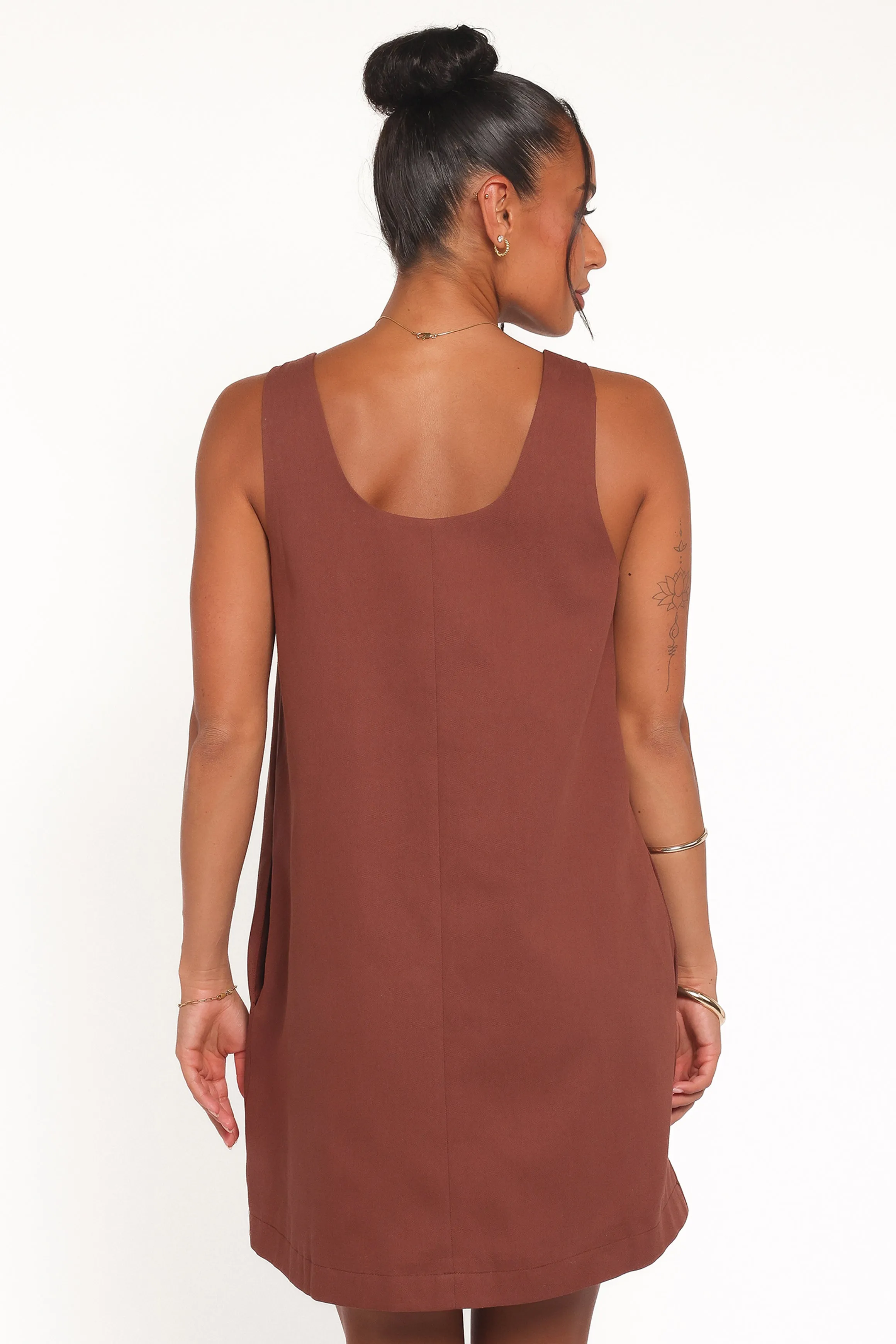 Elyria Mini Dress - Brown sold by Petal & Pup product image thumbnail 4