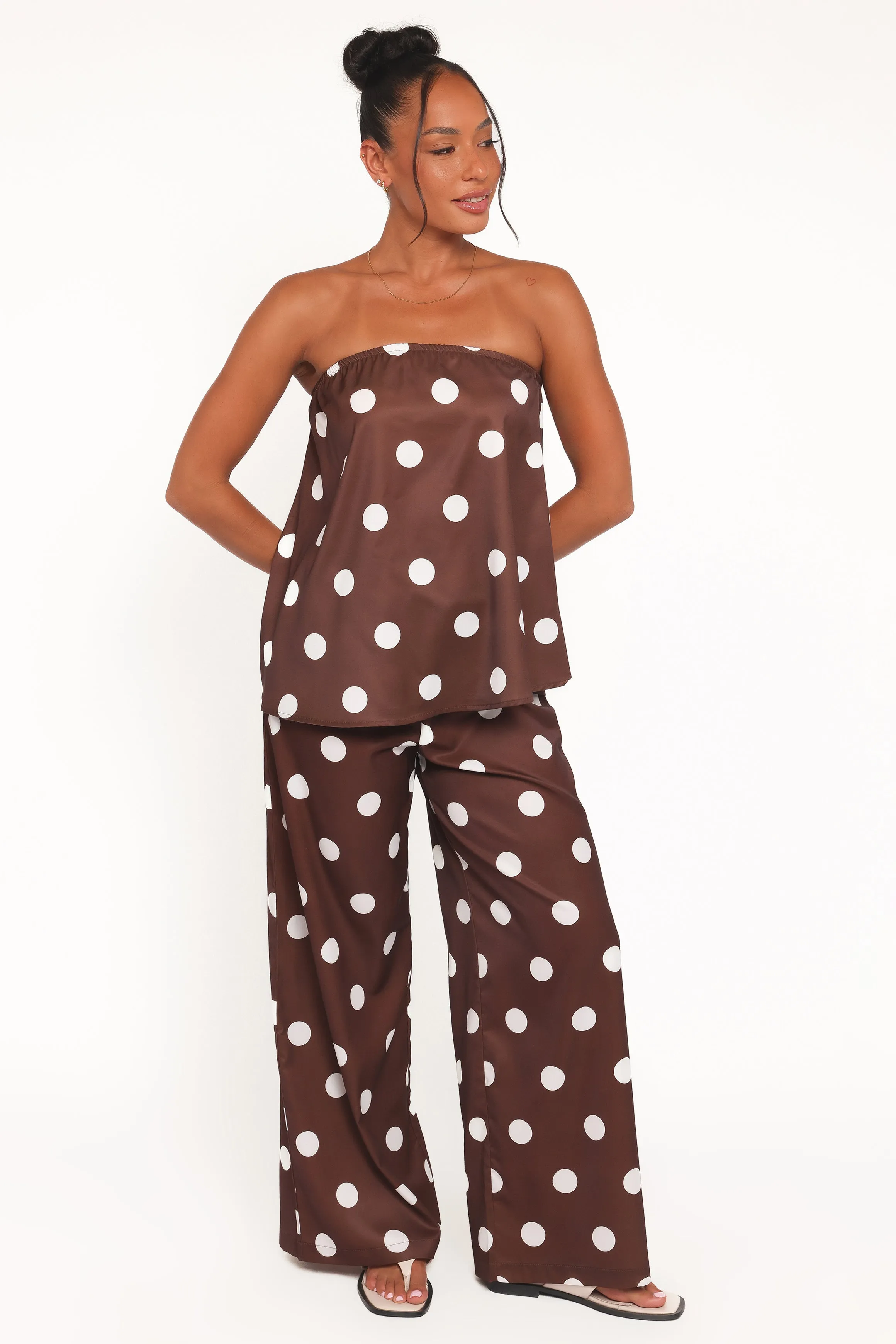 Brielle Polka Dot Set - Brown Polka Dot sold by Petal & Pup product image thumbnail 2