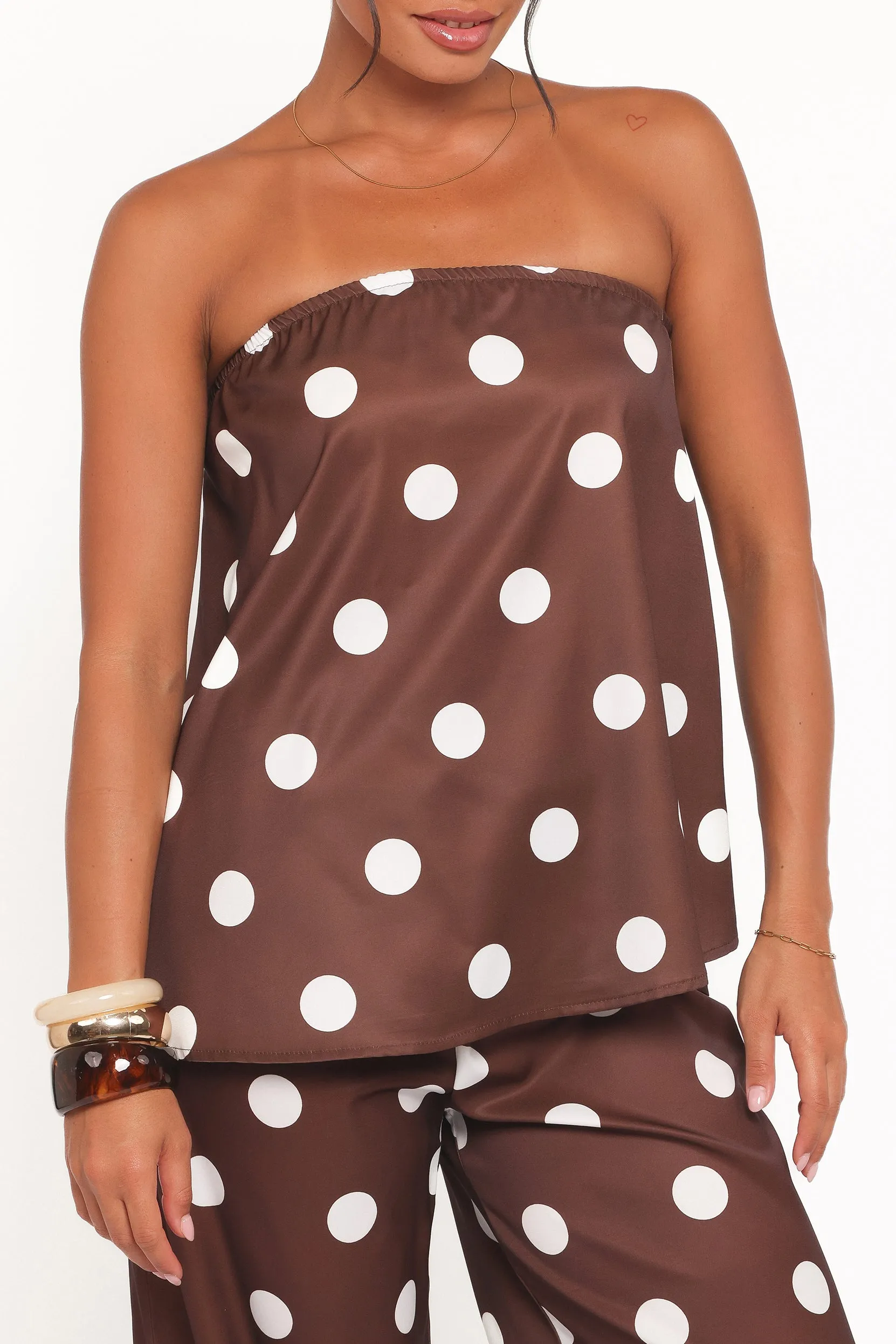 Brielle Polka Dot Set - Brown Polka Dot sold by Petal & Pup product image thumbnail 3