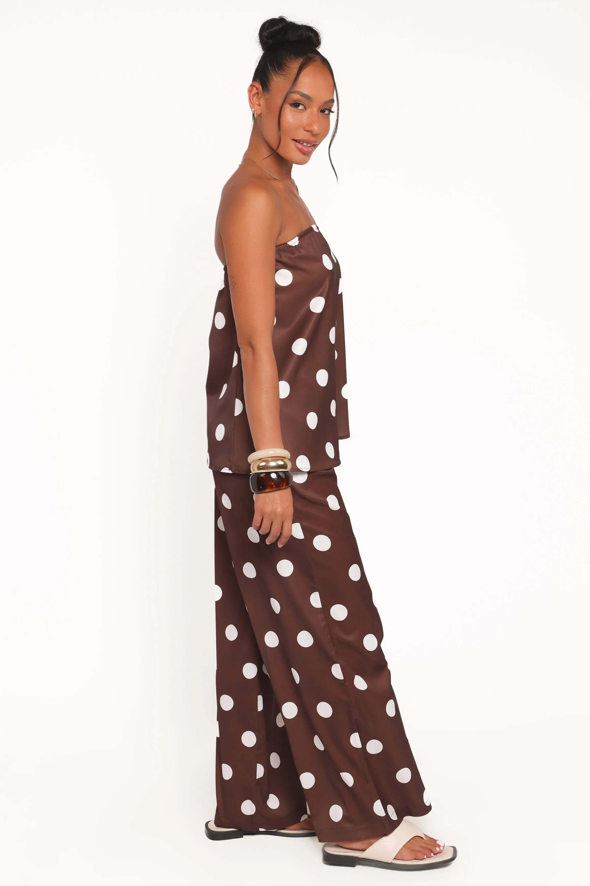 Brielle Polka Dot Set - Brown Polka Dot sold by Petal & Pup product image thumbnail 4