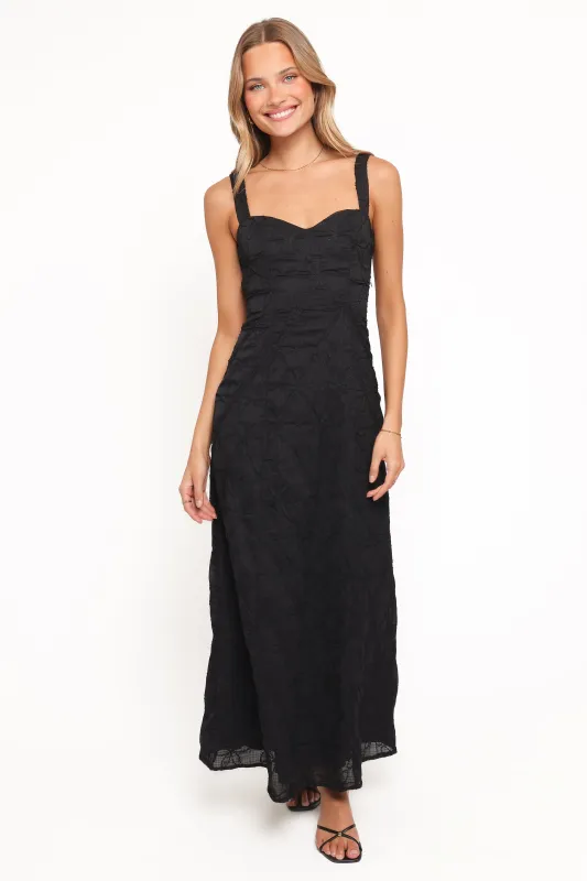 Beryl Maxi Dress - Black sold by Petal & Pup