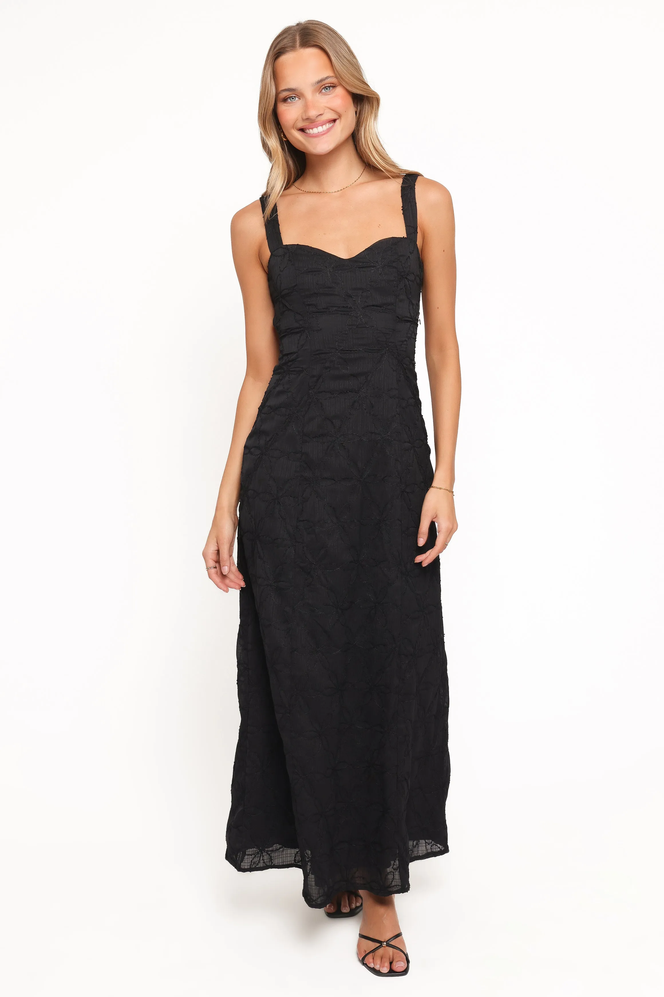 Beryl Maxi Dress - Black sold by Petal & Pup