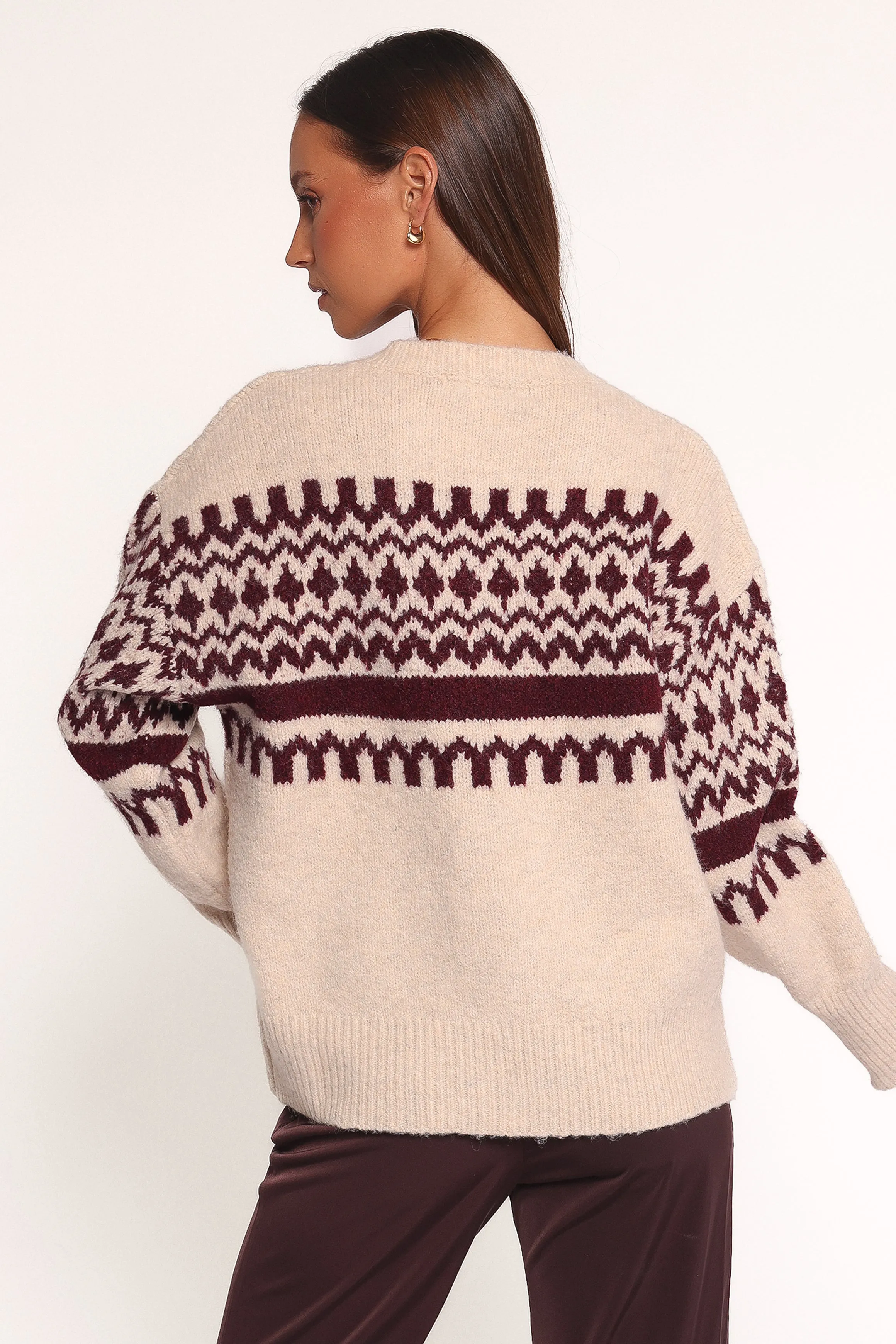 Astrid Sweater - Beige Cherry sold by Petal & Pup product image thumbnail 4