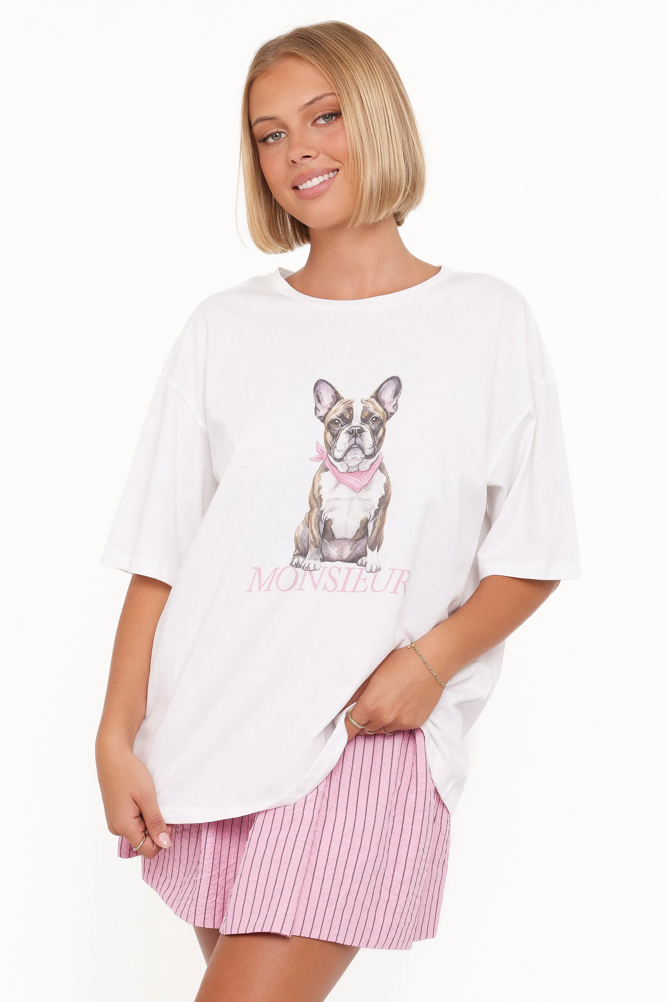 Monsier Tee - White sold by Petal & Pup product image thumbnail 2