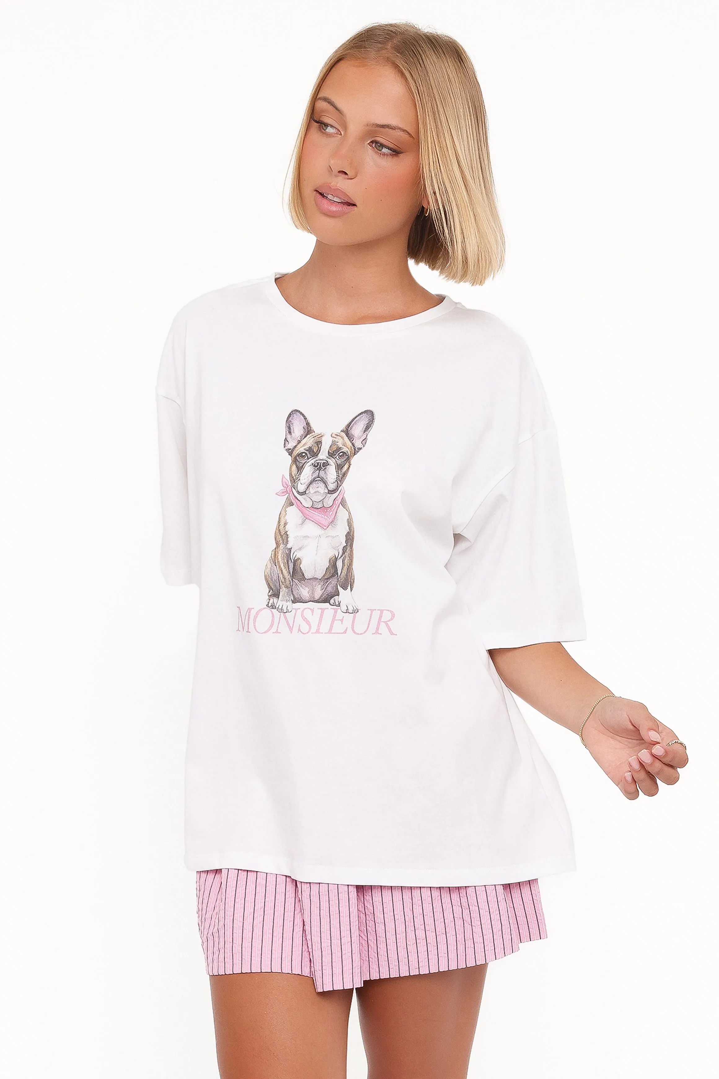 Monsier Tee - White sold by Petal & Pup product image thumbnail 4