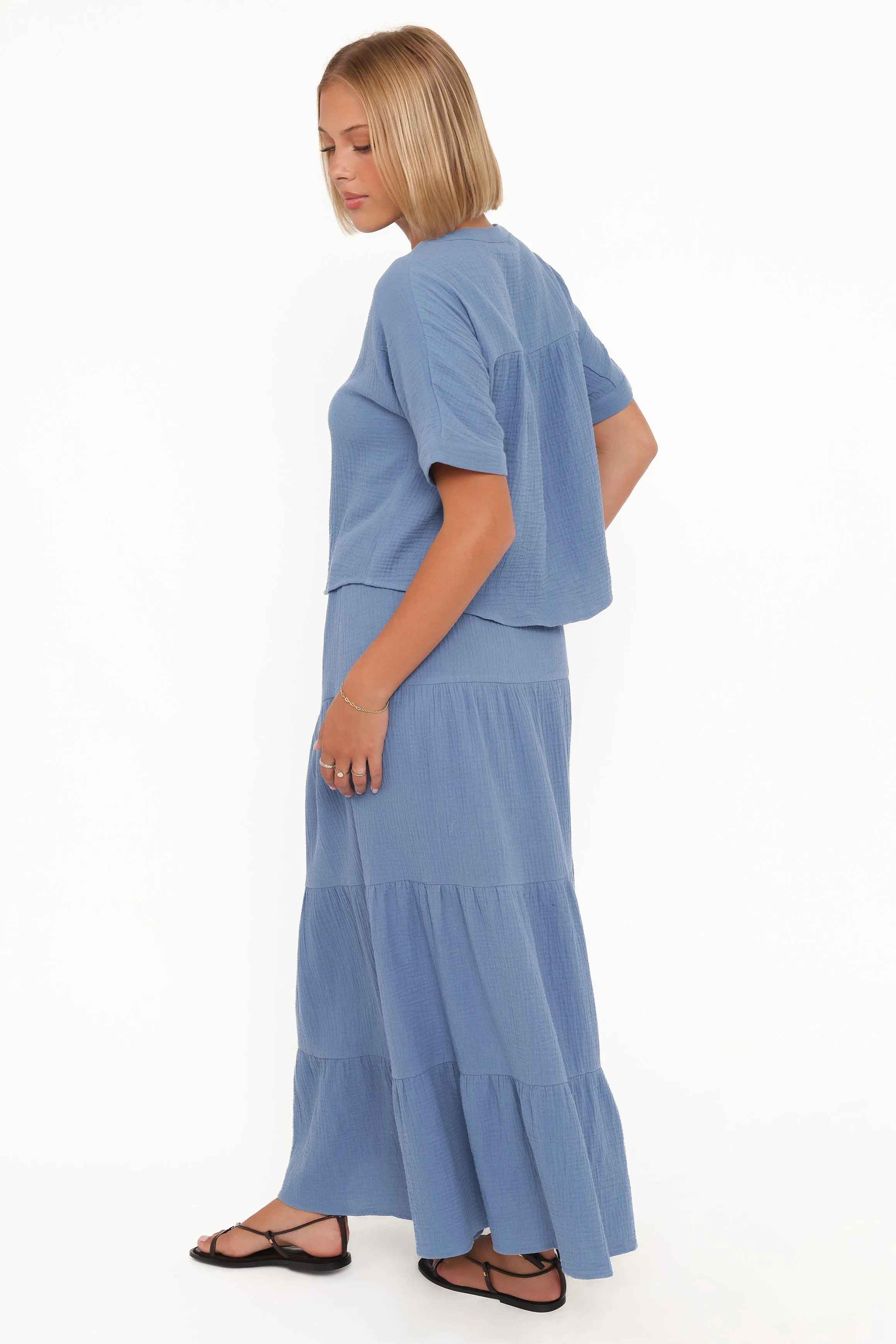 Sophia Skirt Set - Denim Blue sold by Petal & Pup product image thumbnail 4