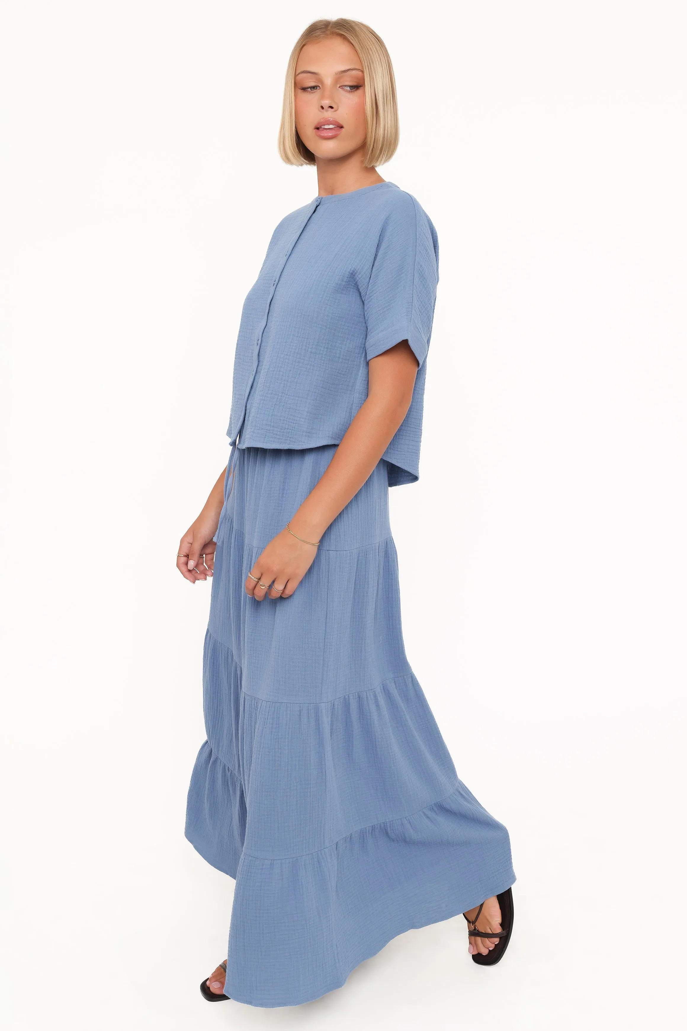 Sophia Skirt Set - Denim Blue sold by Petal & Pup product image thumbnail 3