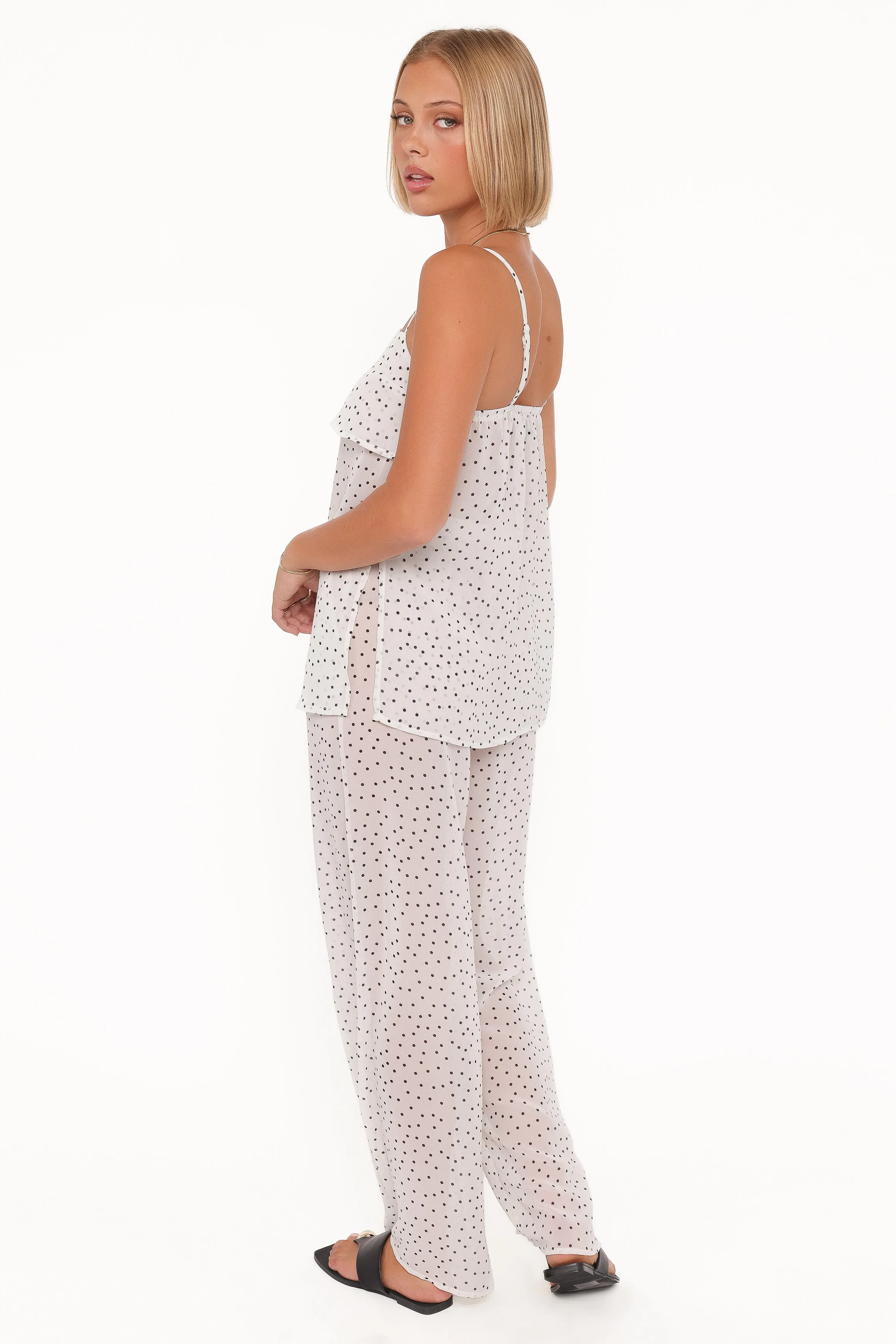 Hazel Pant Set - Cream Polka Dot sold by Petal & Pup product image thumbnail 4