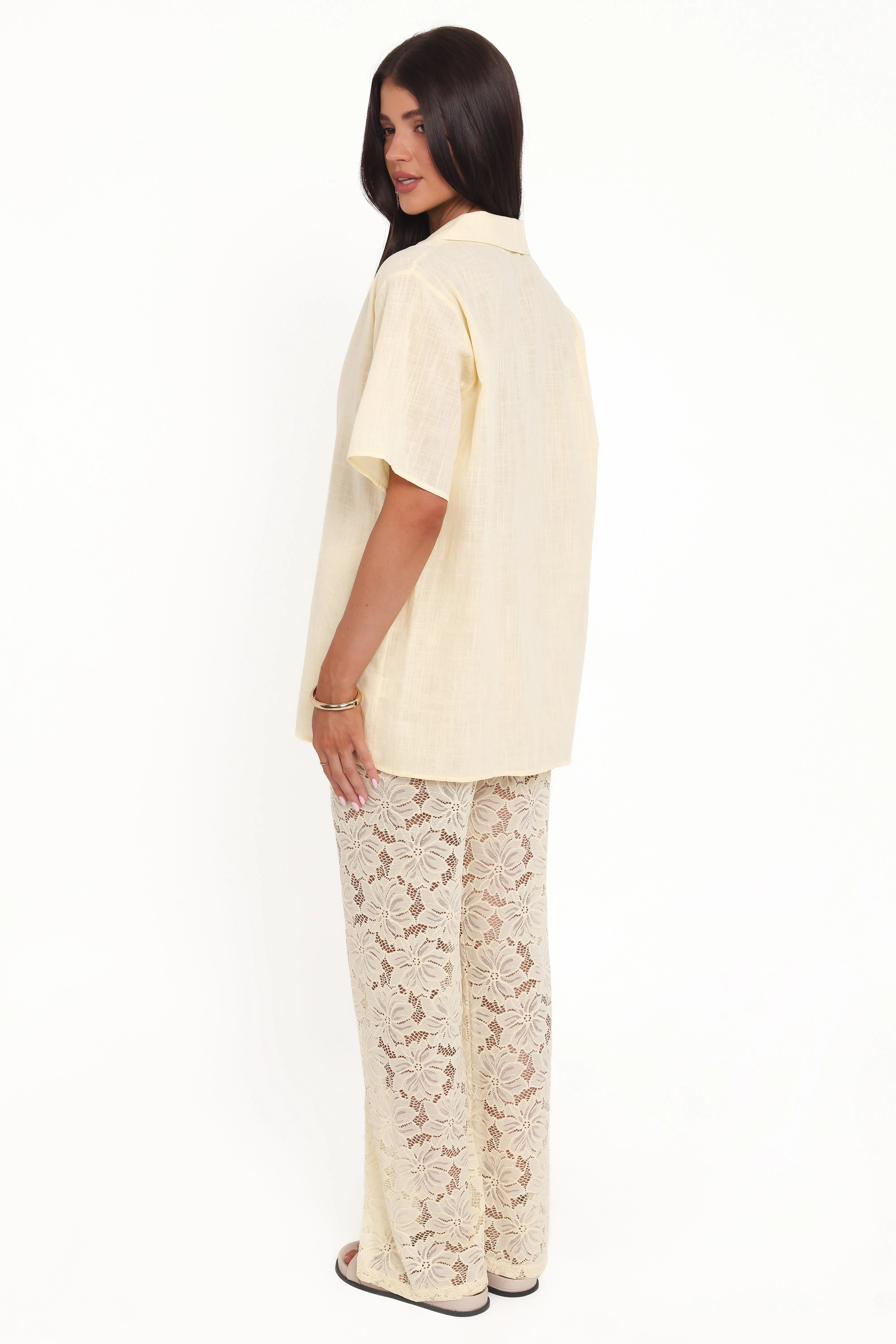 Mindy Lace Pant Set - Yellow sold by Petal & Pup product image thumbnail 4