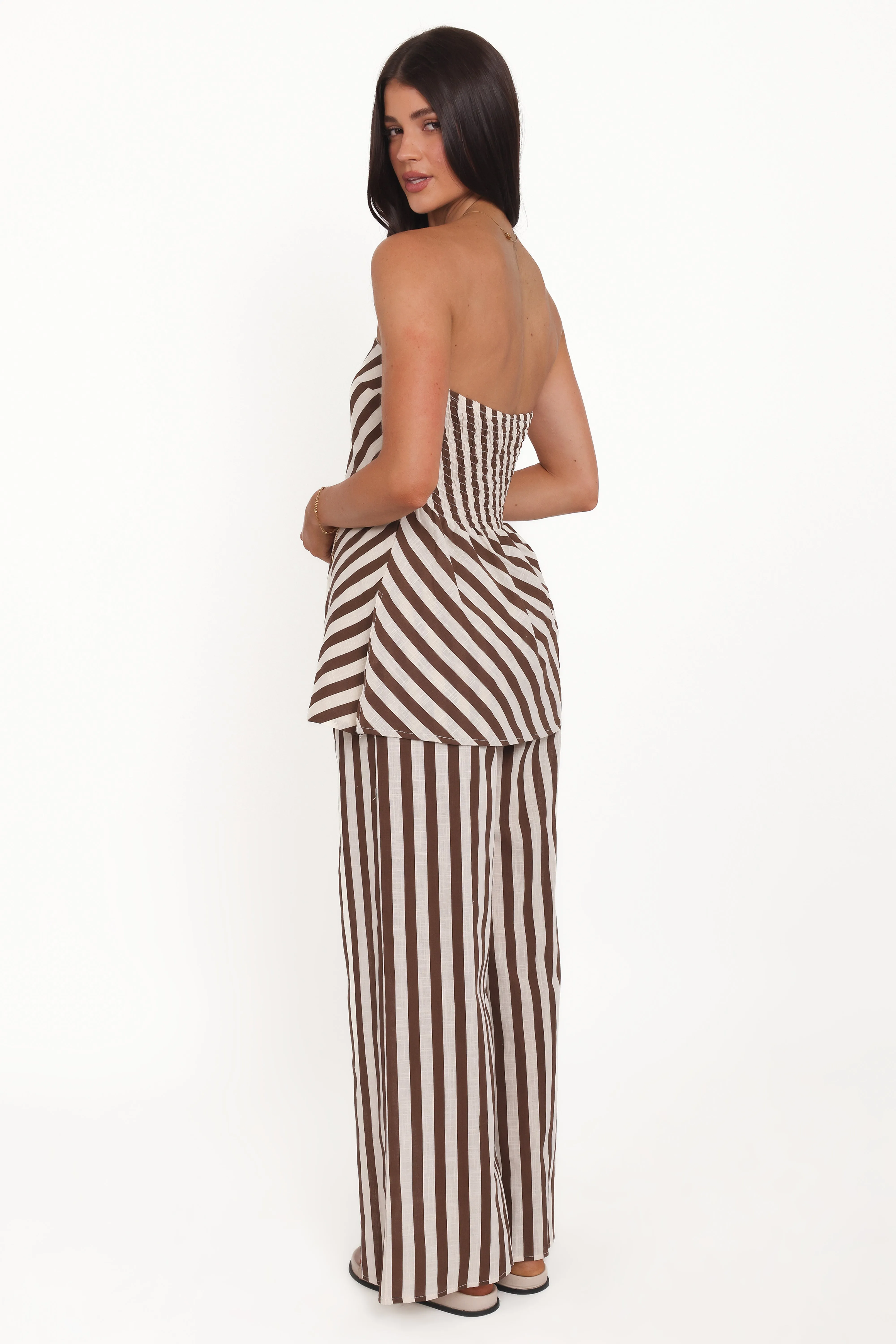 Kim Pant Set - Brown Stripe sold by Petal & Pup product image thumbnail 4