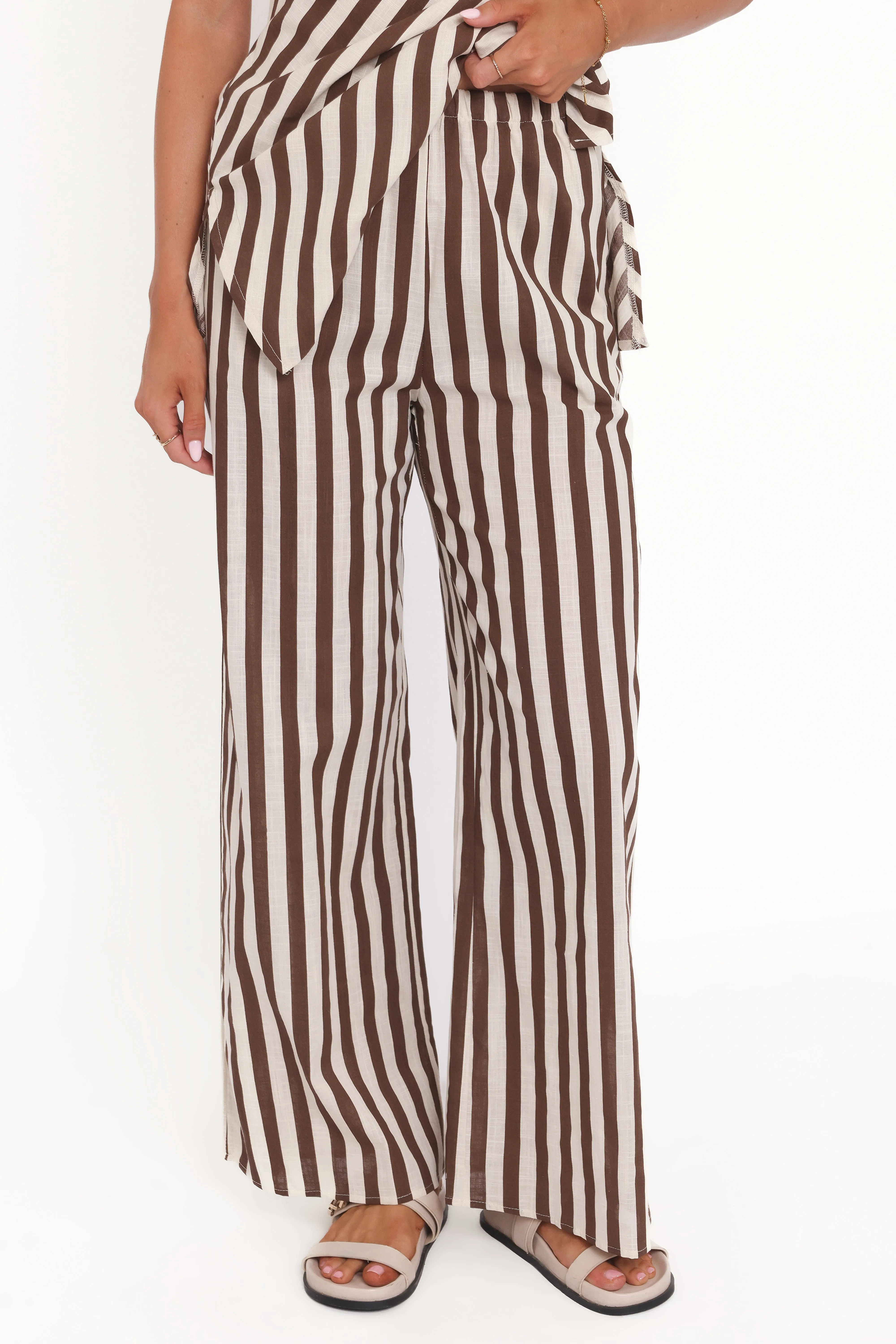 Kim Pant Set - Brown Stripe sold by Petal & Pup product image thumbnail 5
