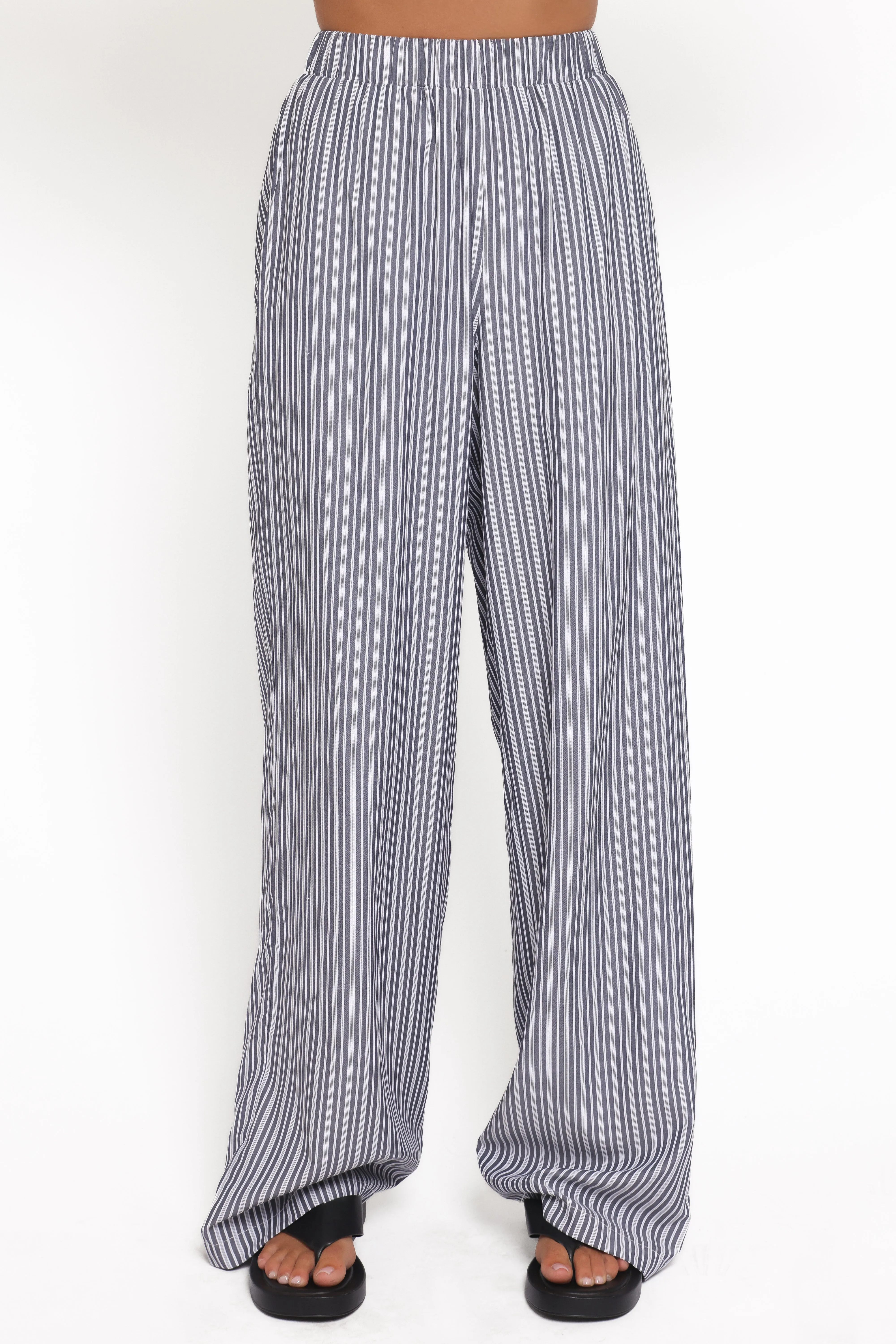 Melanie Pant Set - Charcoal Stripe sold by Petal & Pup product image thumbnail 5