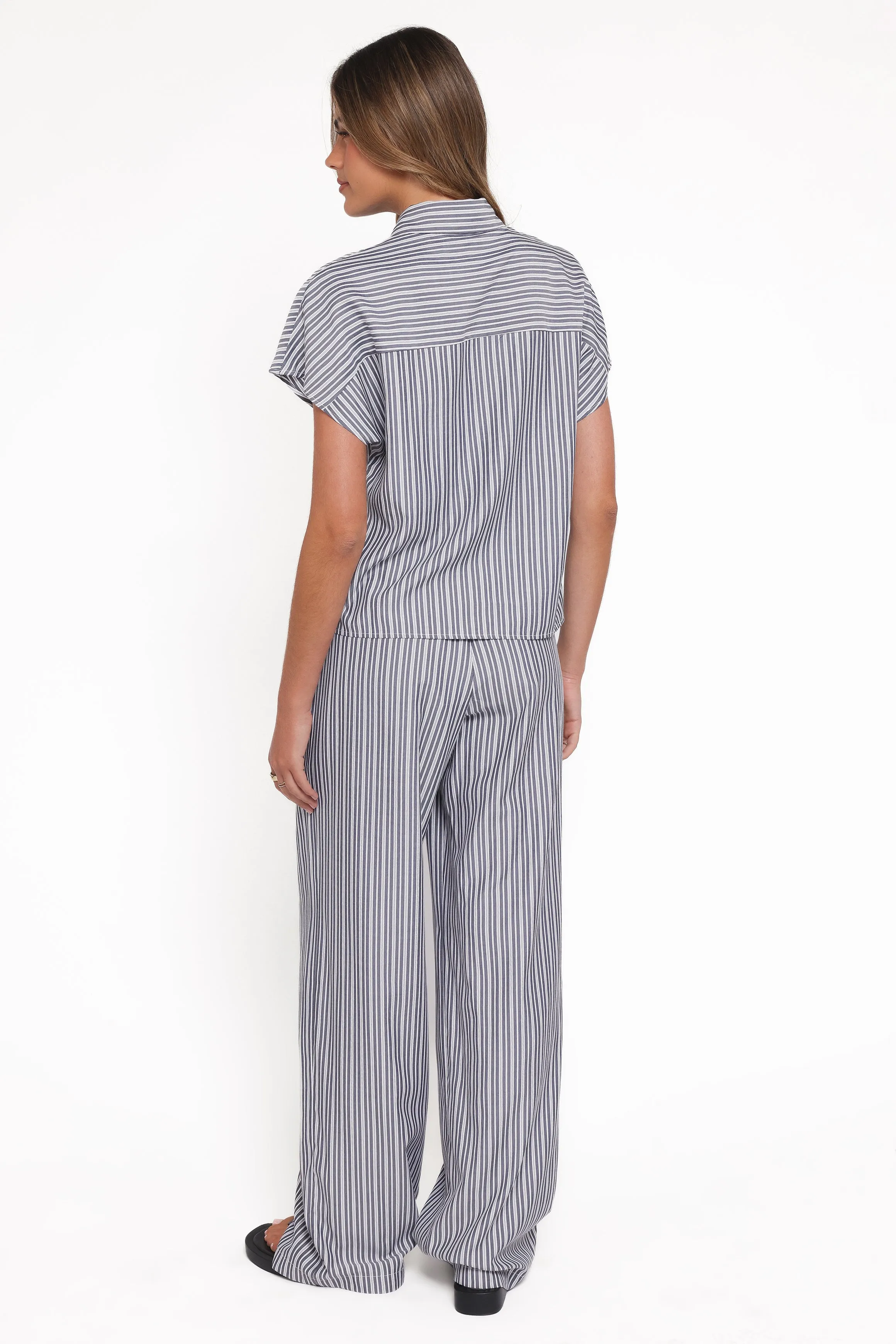 Melanie Pant Set - Charcoal Stripe sold by Petal & Pup product image thumbnail 4