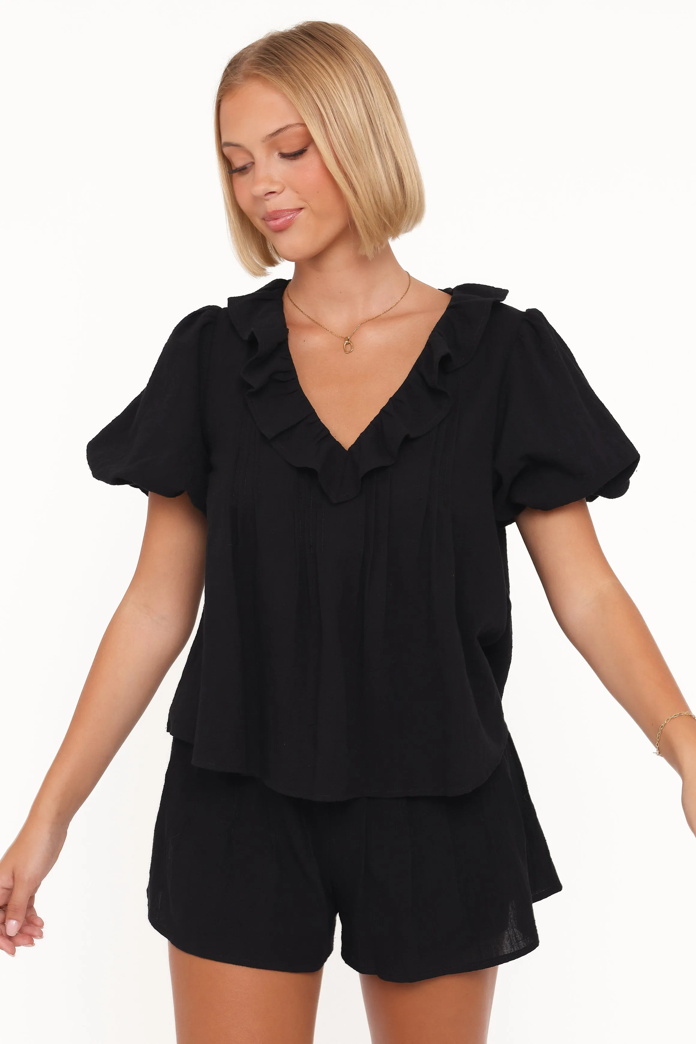 Felicity Short Set - Black sold by Petal & Pup