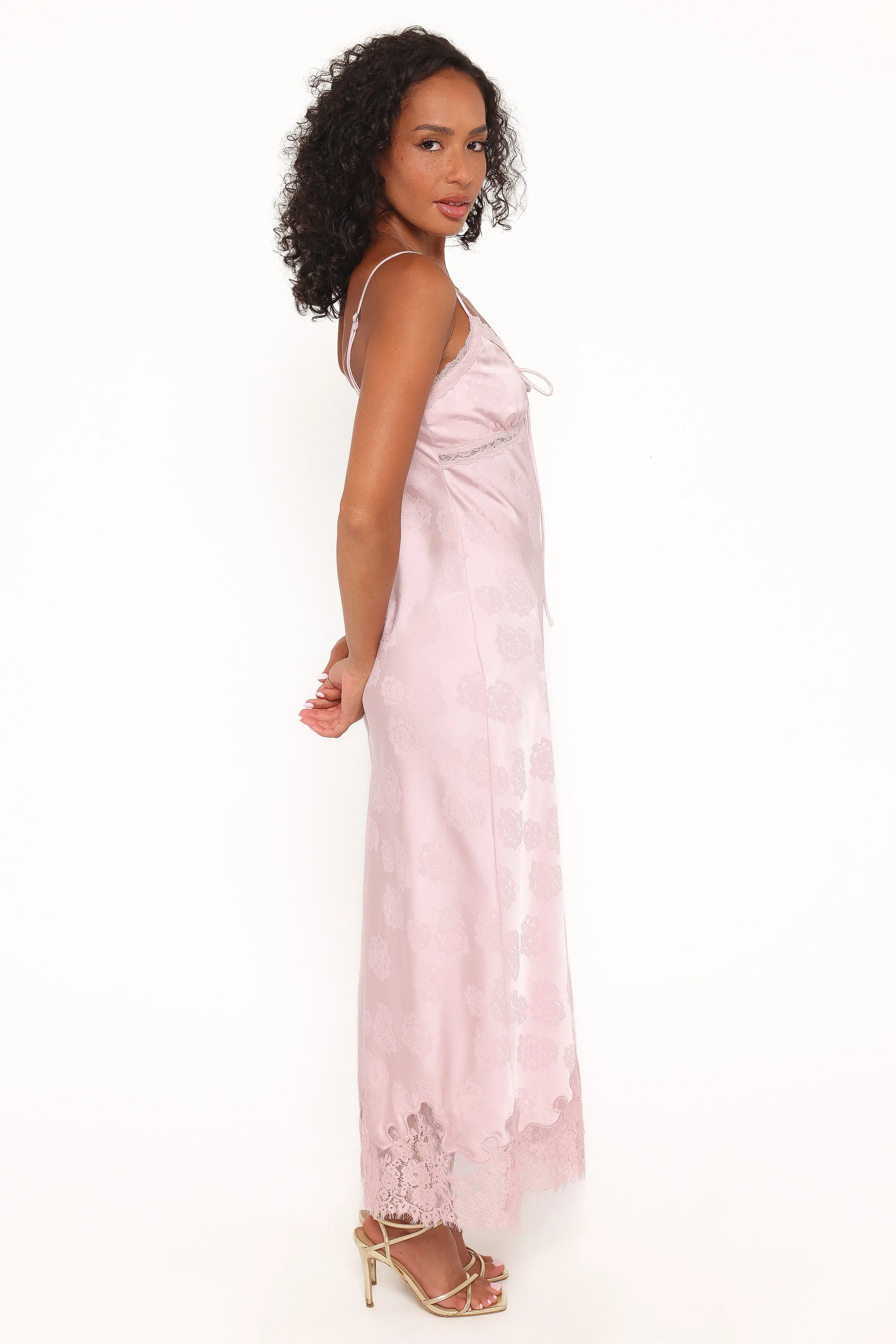 Melita Lace Maxi Dress - Pink sold by Petal & Pup product image thumbnail 3