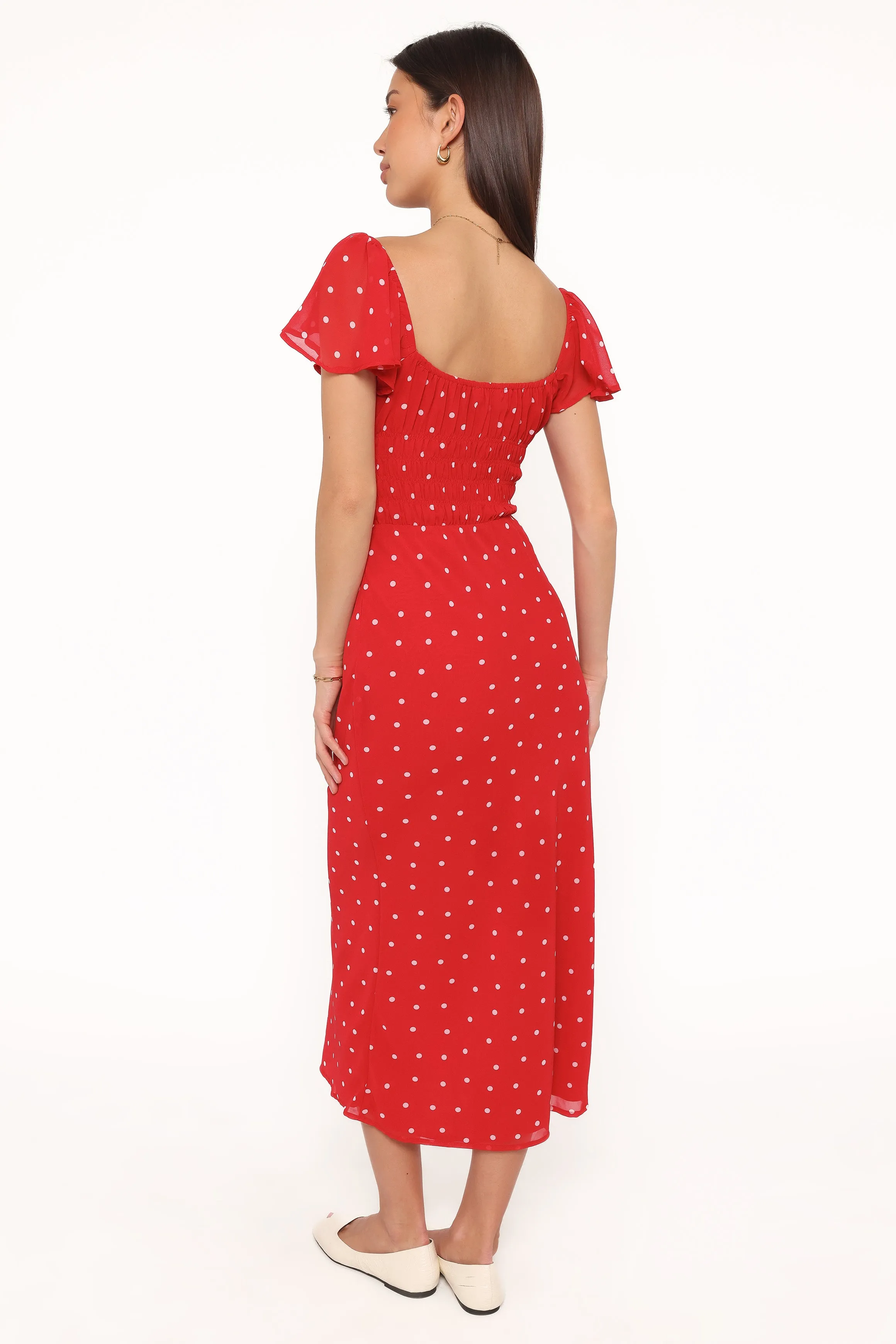 Sherrie Maxi Dress - Red Polka Dot sold by Petal & Pup product image thumbnail 4