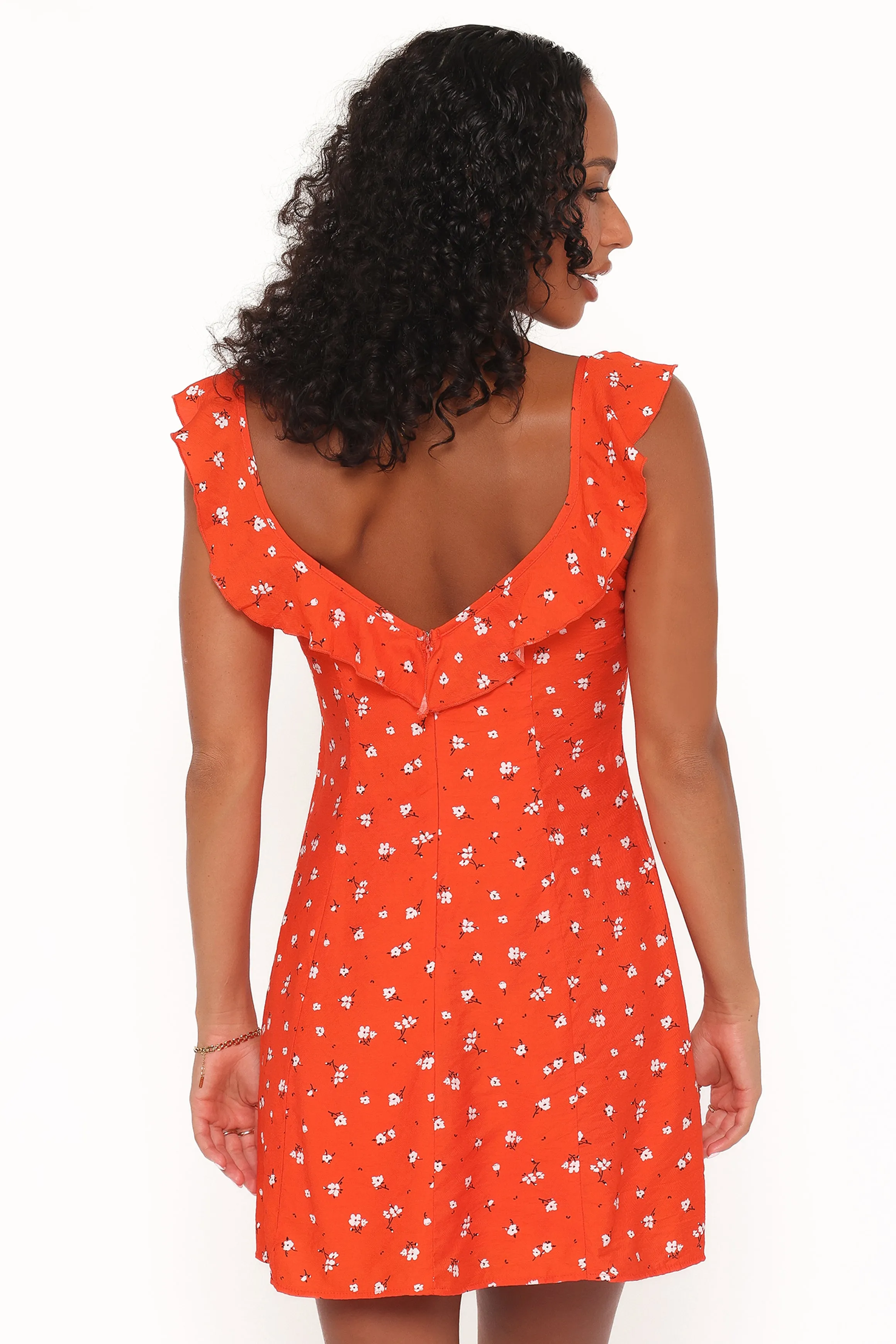 Lacey Mini Dress - Red Floral sold by Petal & Pup product image thumbnail 4