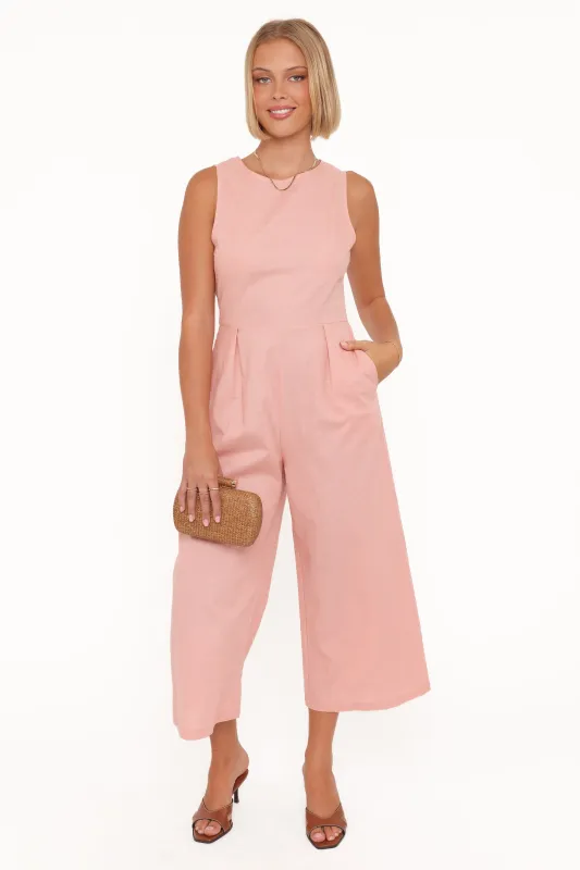 Ester Jumpsuit - Pale Pink sold by Petal & Pup