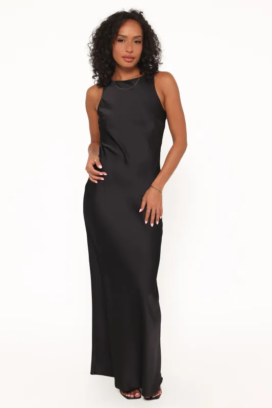 Evelune Maxi Dress - Black sold by Petal & Pup