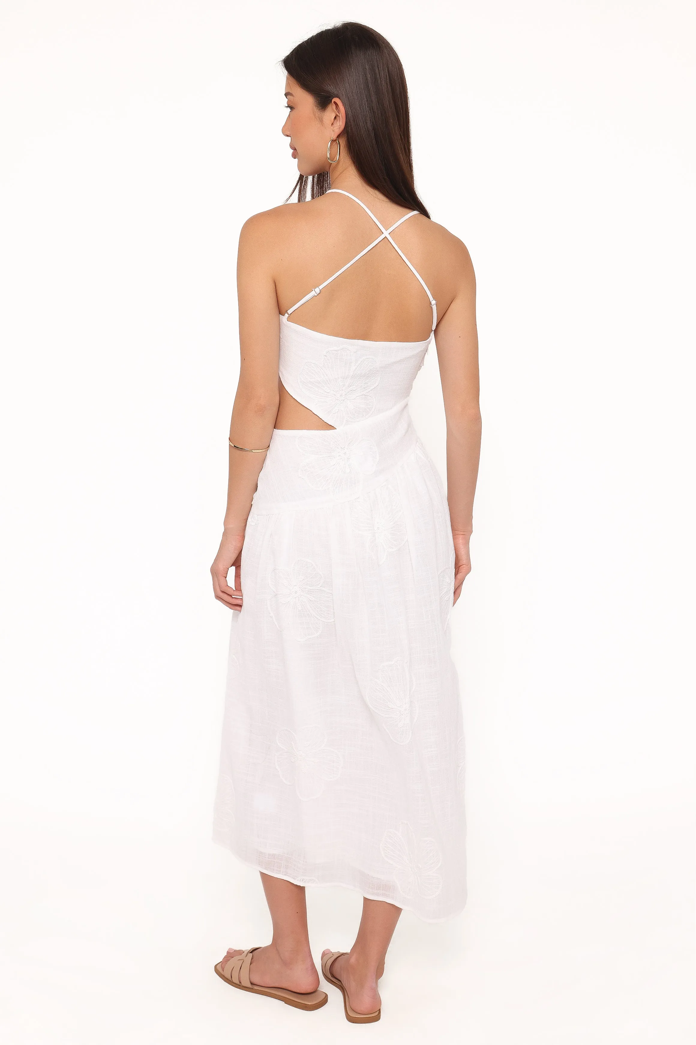 Olivea Midi Dress - White sold by Petal & Pup product image thumbnail 4