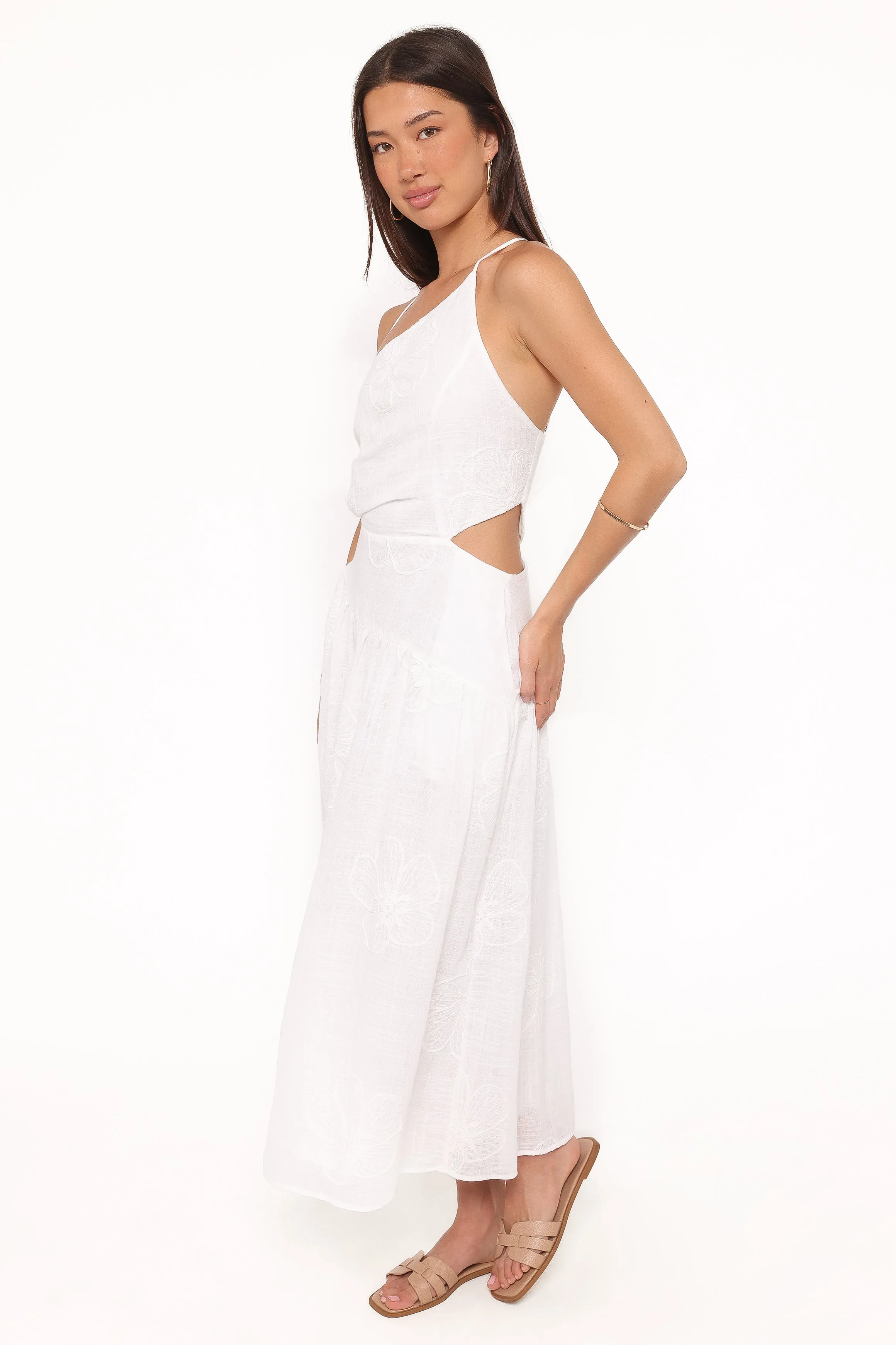 Olivea Midi Dress - White sold by Petal & Pup product image thumbnail 3